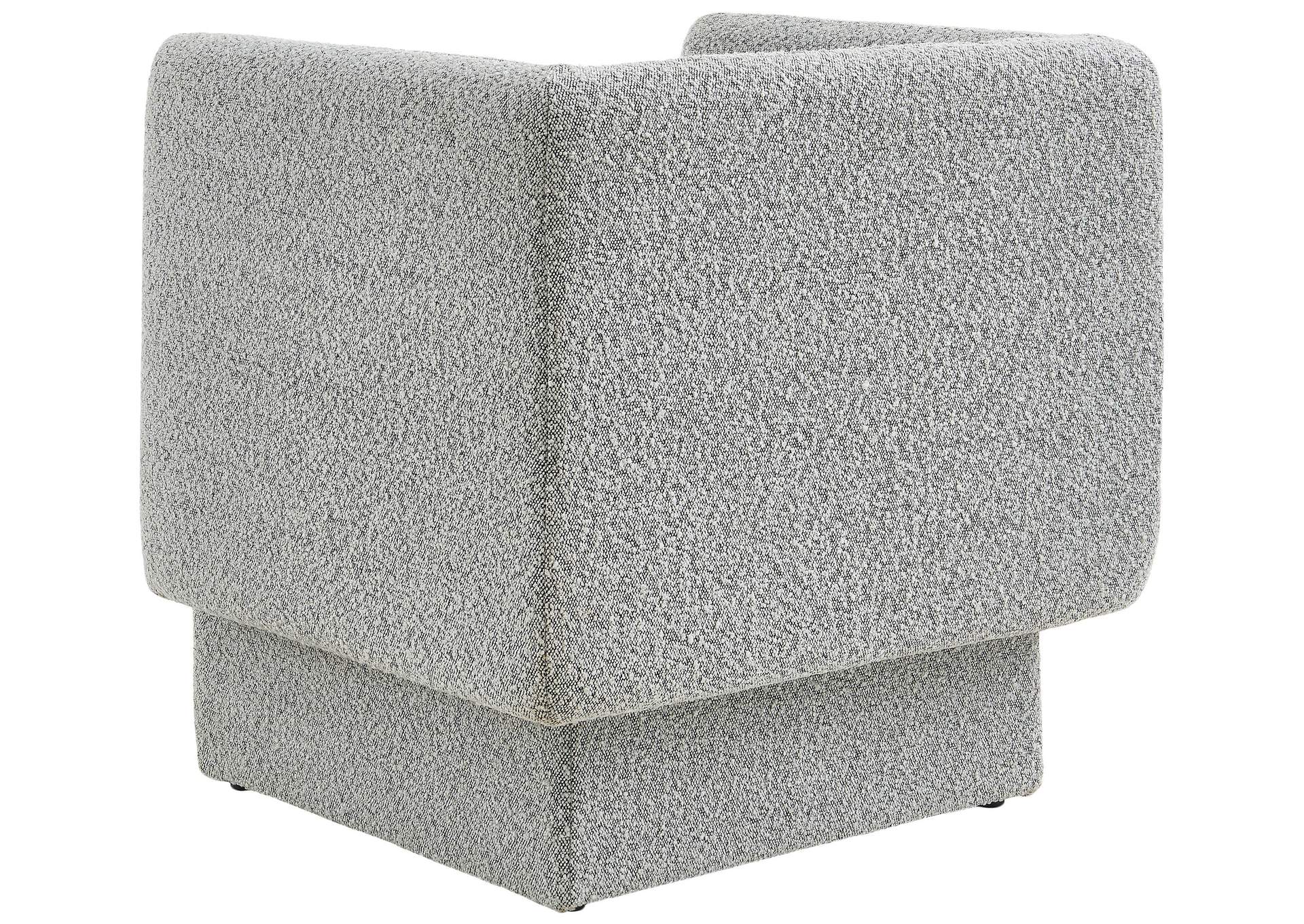 Vera Grey Boucle Fabric Accent Chair,Meridian Furniture