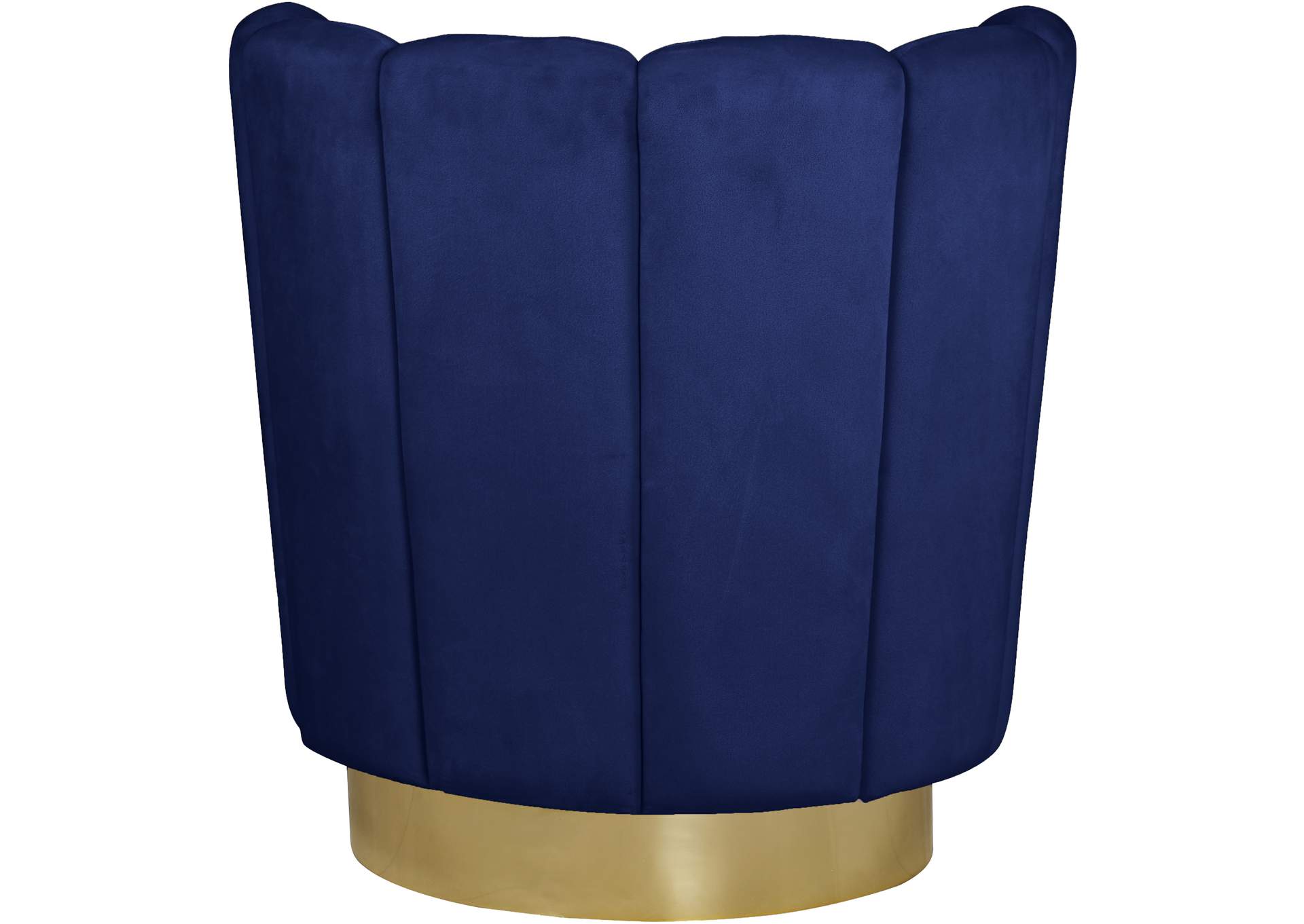 Lily Navy Velvet Accent Chair,Meridian Furniture