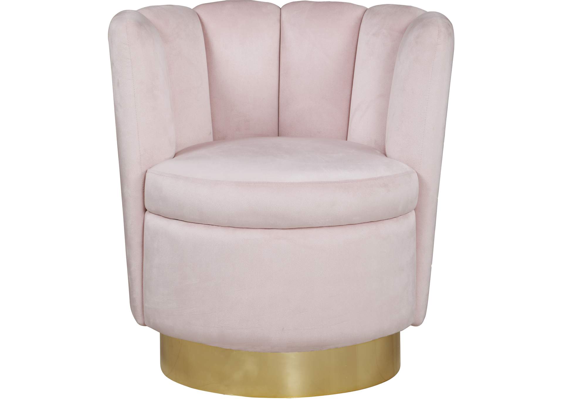 Lily Pink Velvet Accent Chair,Meridian Furniture