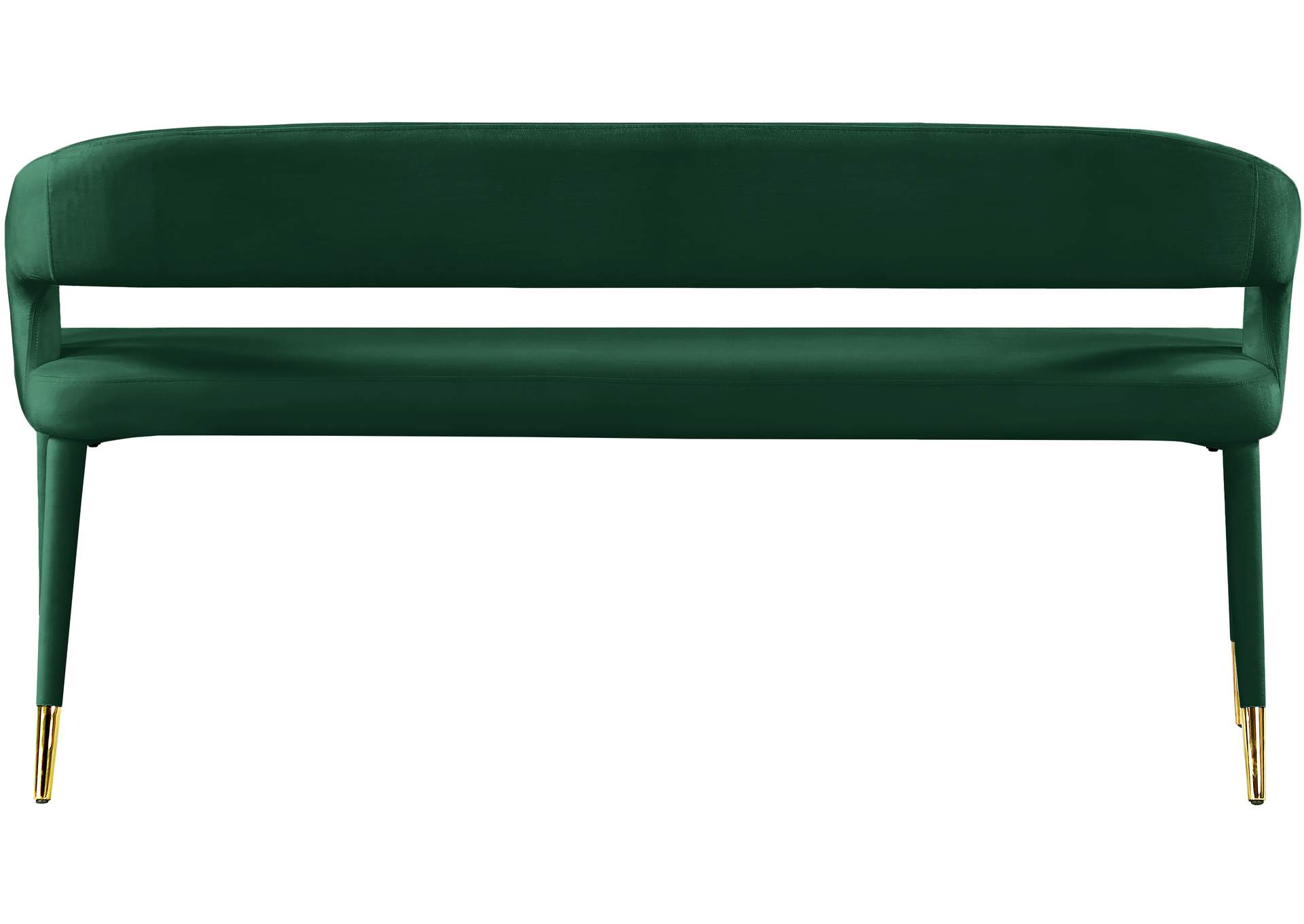 Destiny Green Velvet Bench,Meridian Furniture