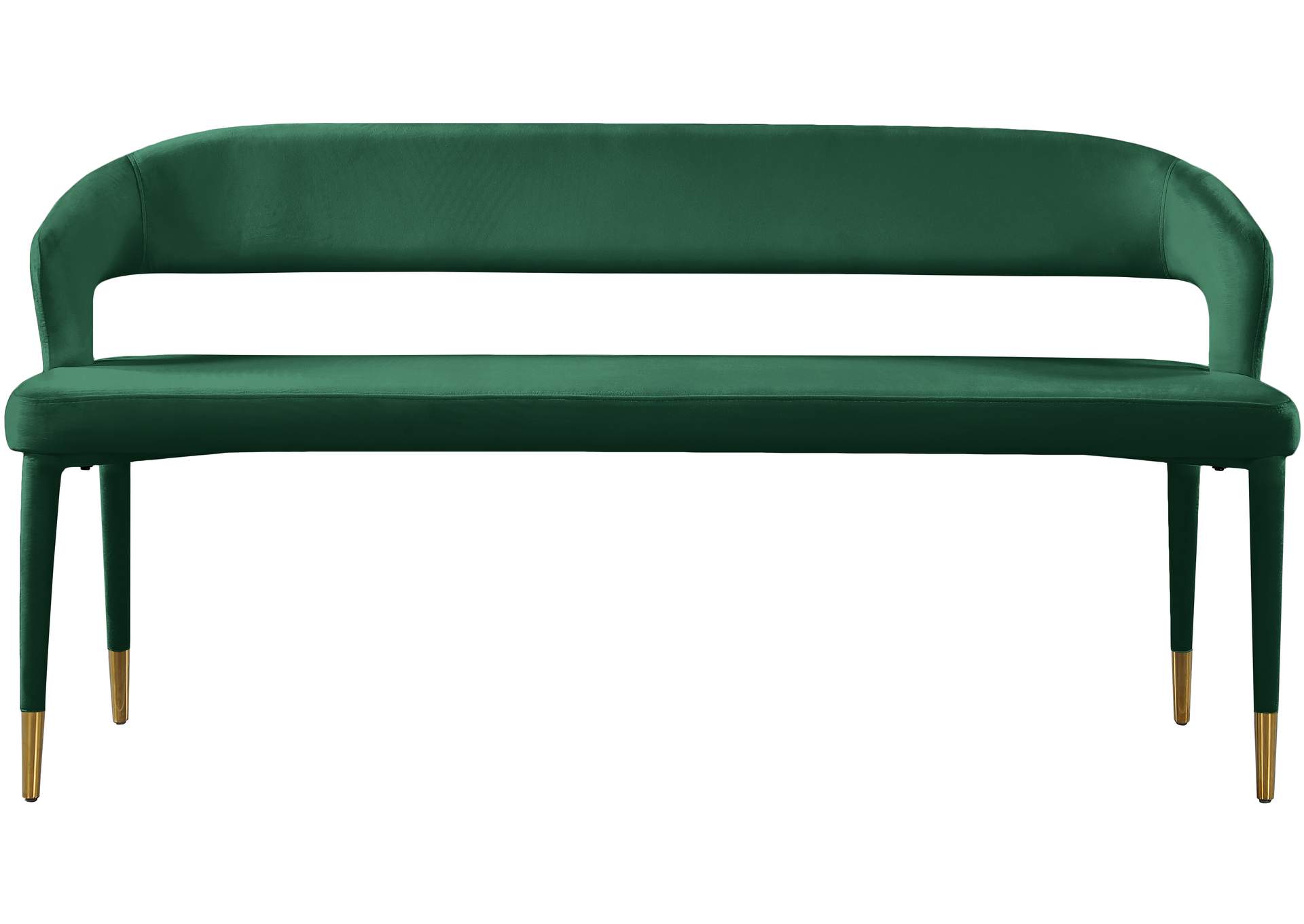 Destiny Green Velvet Bench,Meridian Furniture