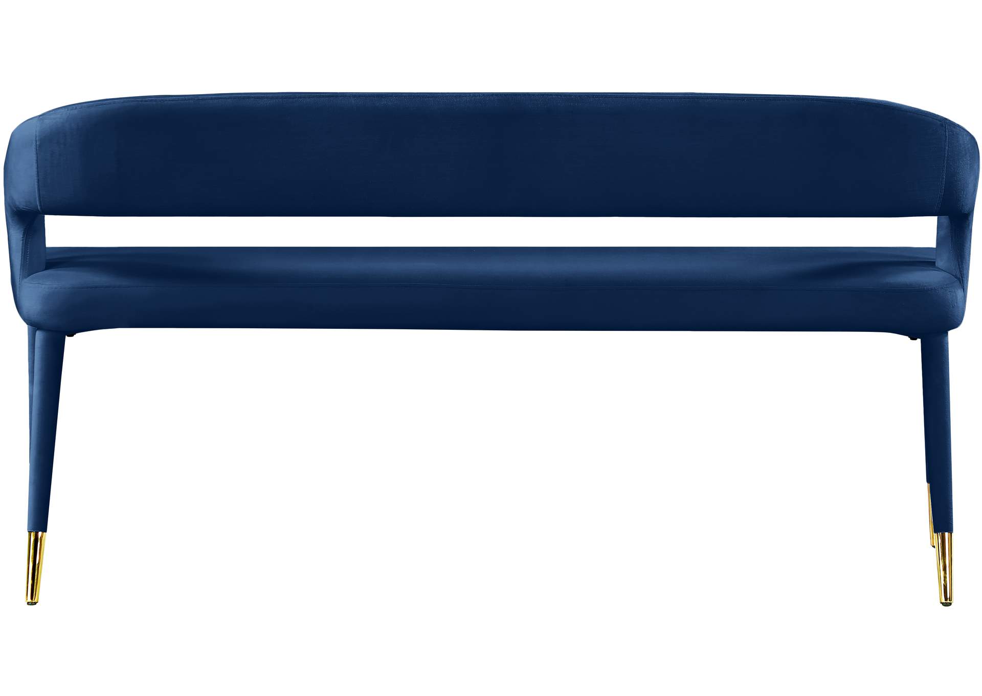 Destiny Navy Velvet Bench,Meridian Furniture