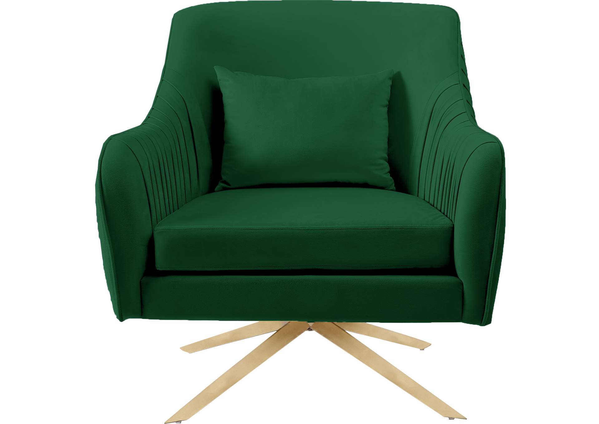 Paloma Green Velvet Accent Chair,Meridian Furniture