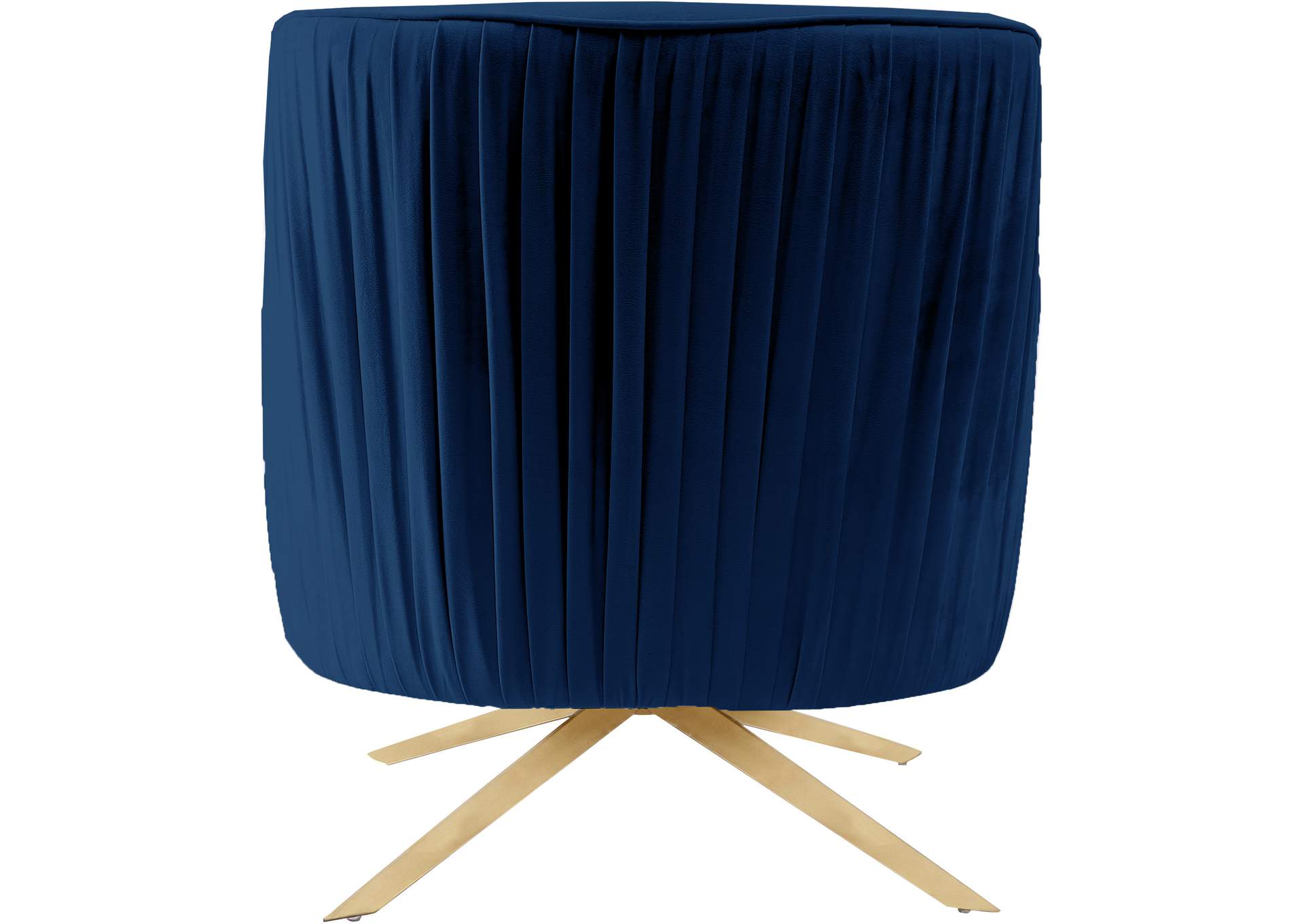 Paloma Navy Velvet Accent Chair,Meridian Furniture