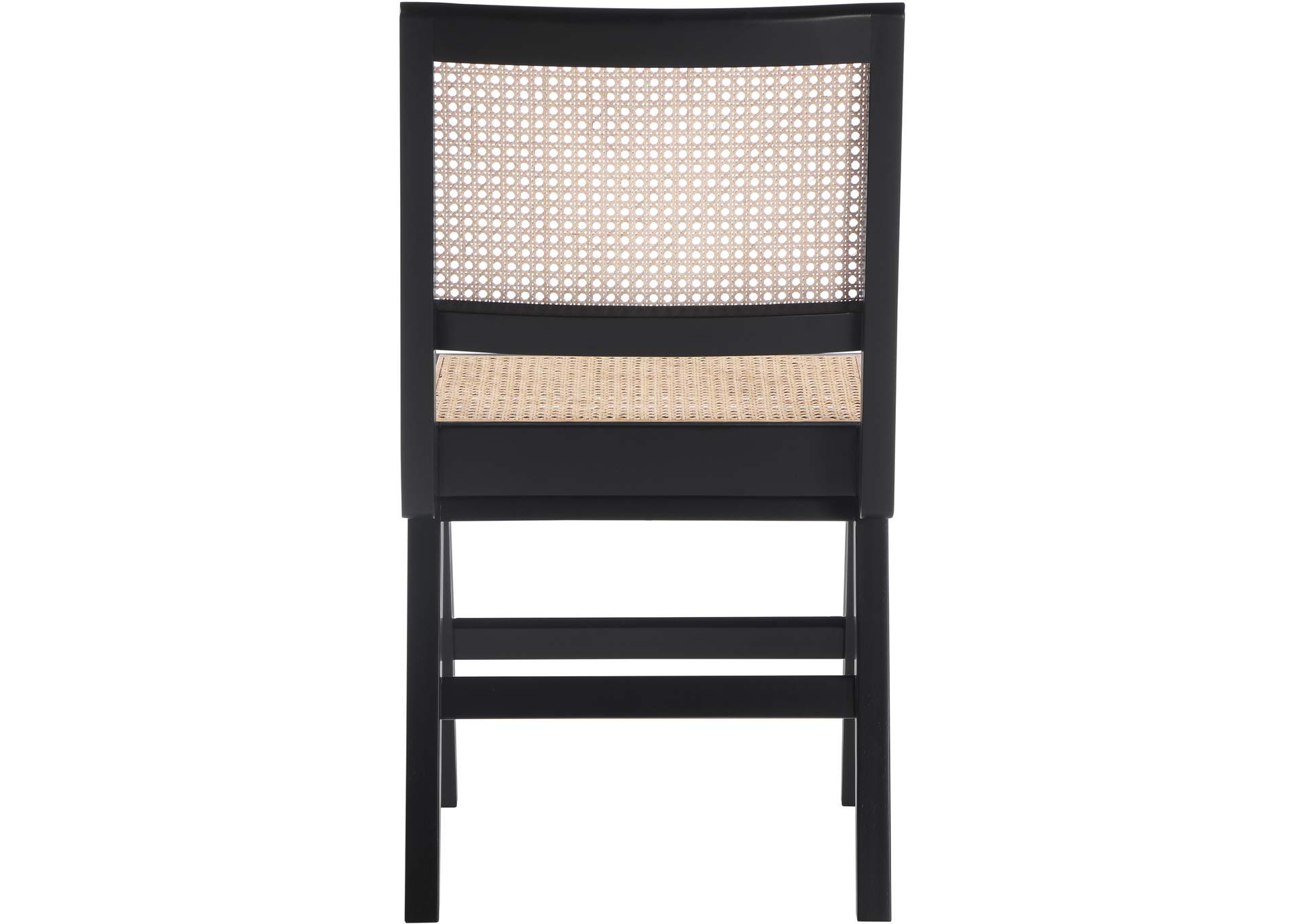 Preston Black Wood Dining Side Chair Set of 2,Meridian Furniture