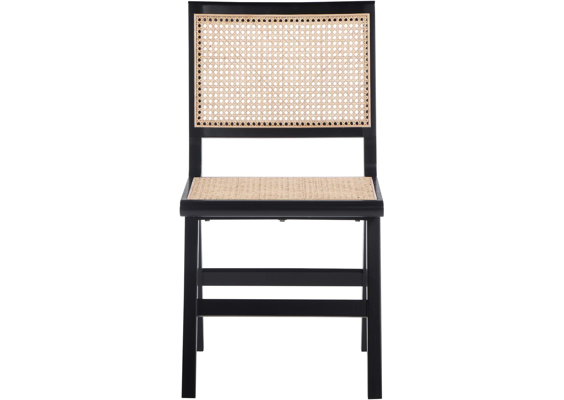 Preston Black Wood Dining Side Chair Set of 2,Meridian Furniture