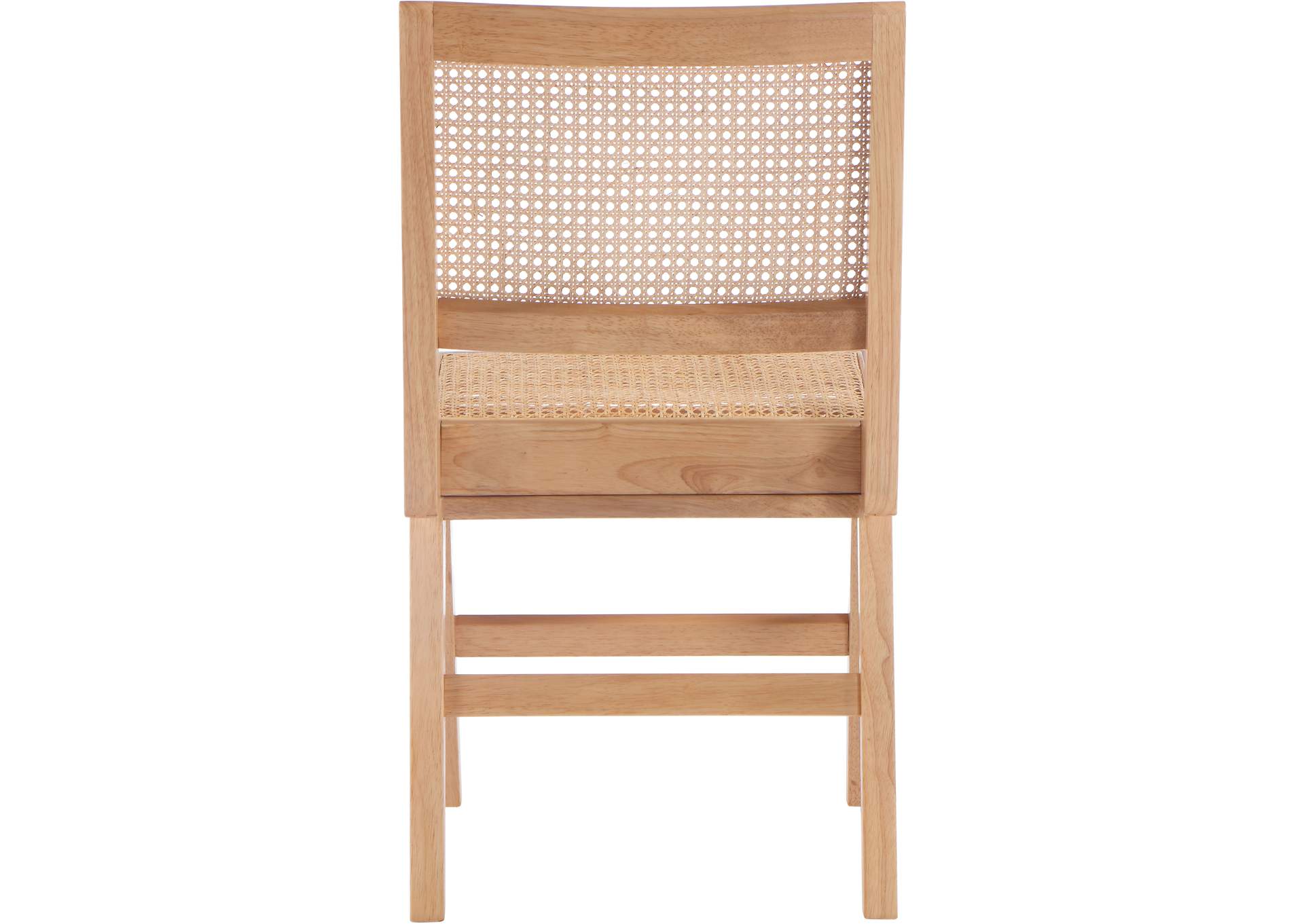 Preston Natural Wood Dining Side Chair Set of 2,Meridian Furniture