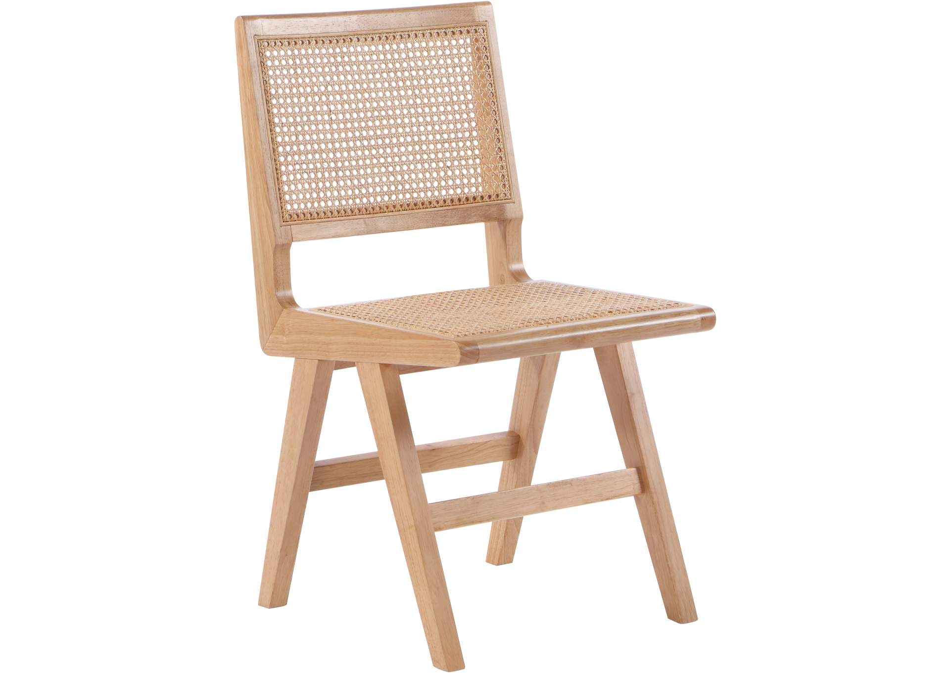 Preston Natural Wood Dining Side Chair Set of 2,Meridian Furniture