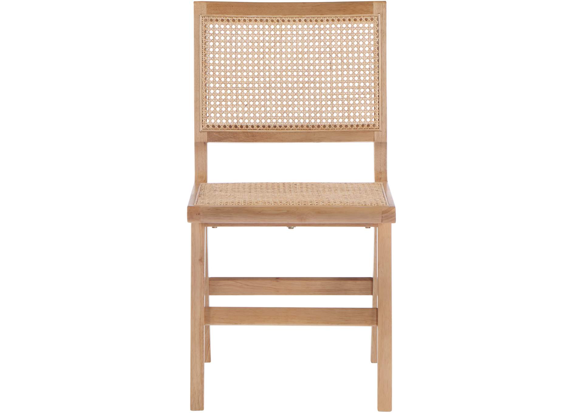 Preston Natural Wood Dining Side Chair Set of 2,Meridian Furniture