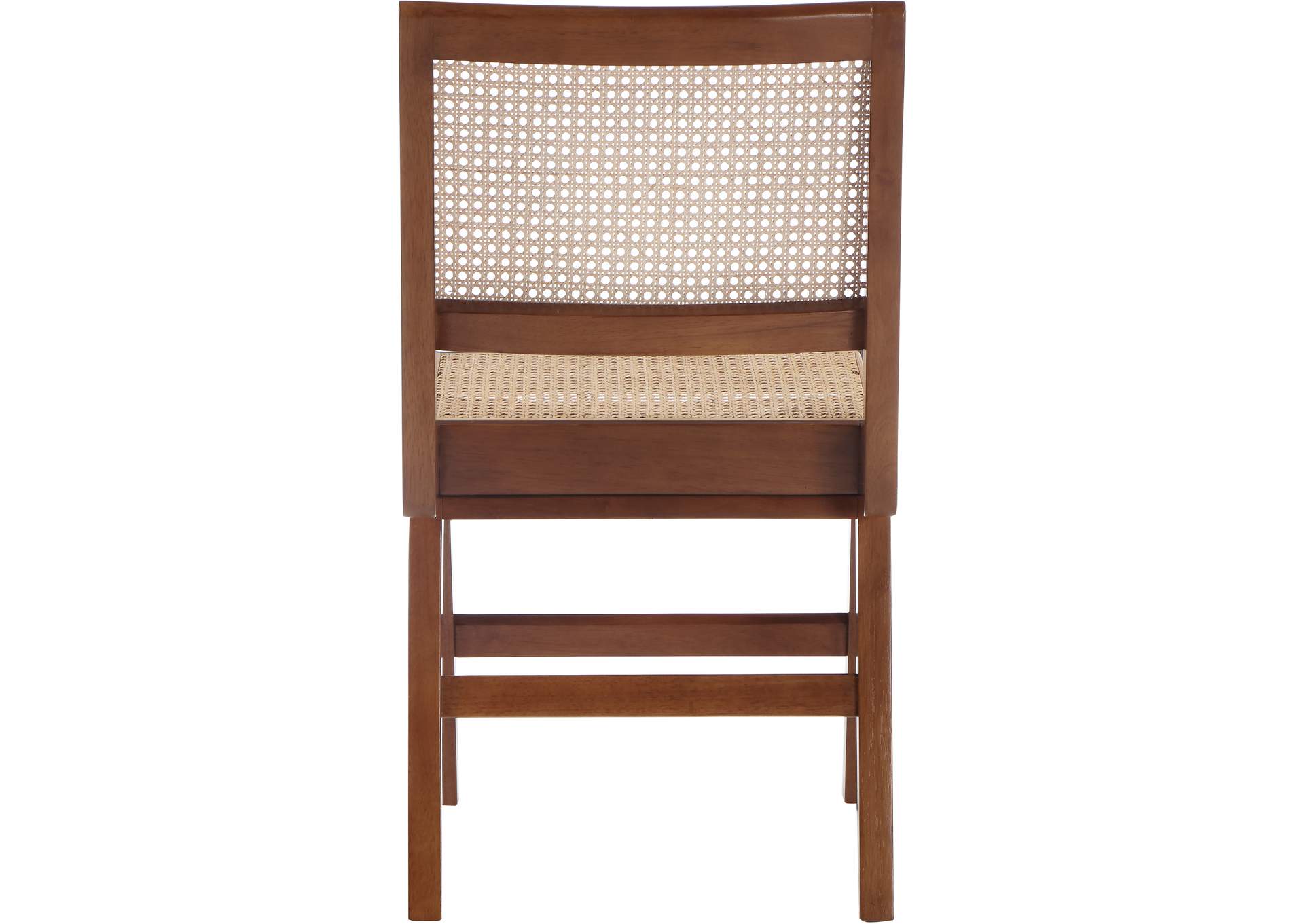 Preston Walnut Wood Dining Side Chair Set of 2,Meridian Furniture