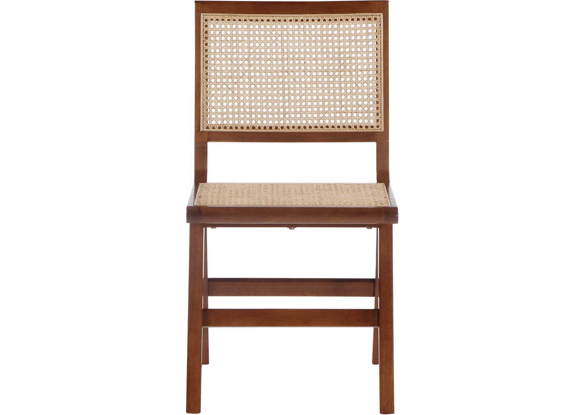 Preston Walnut Wood Dining Side Chair Set of 2,Meridian Furniture