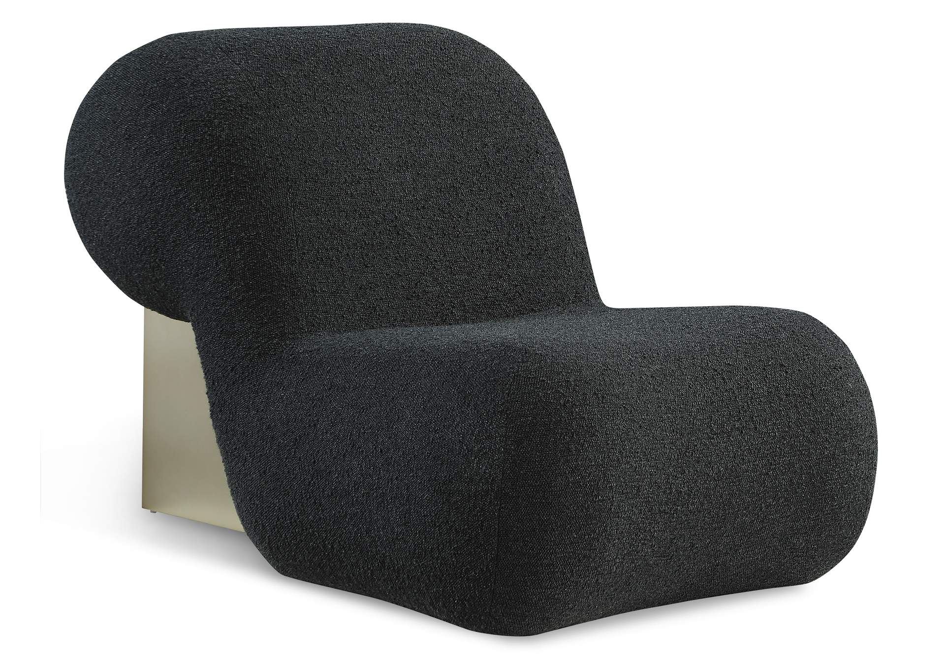 Quadra Black Fabric Accent Chair,Meridian Furniture