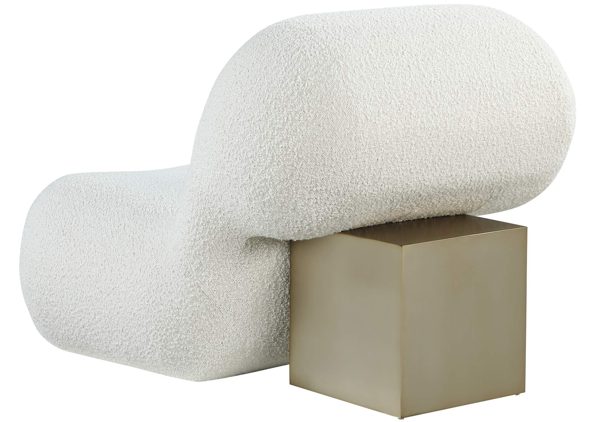 Quadra Cream Fabric Accent Chair,Meridian Furniture