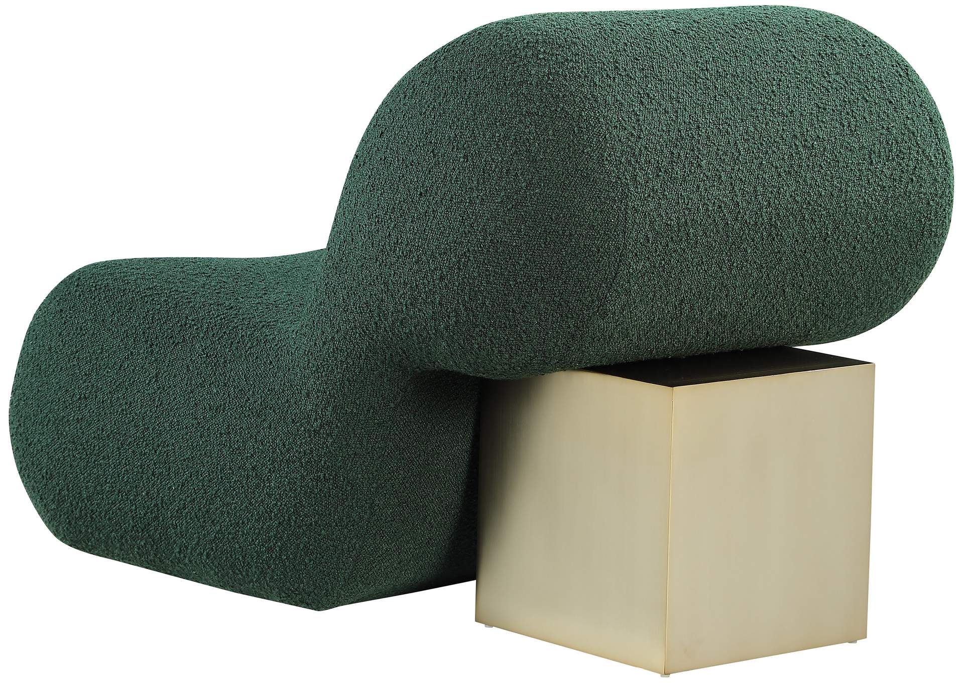 Quadra Green Fabric Accent Chair,Meridian Furniture