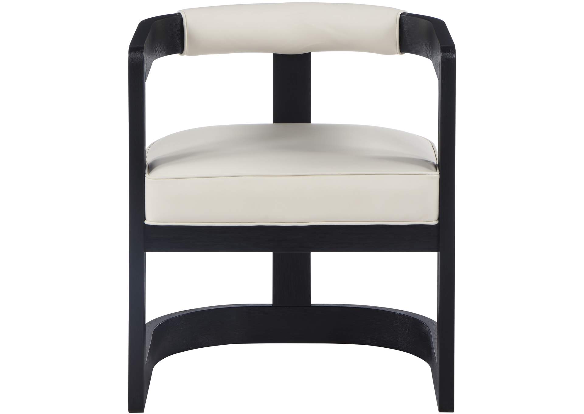 Manchester Cream Faux Leather Dining Chair,Meridian Furniture