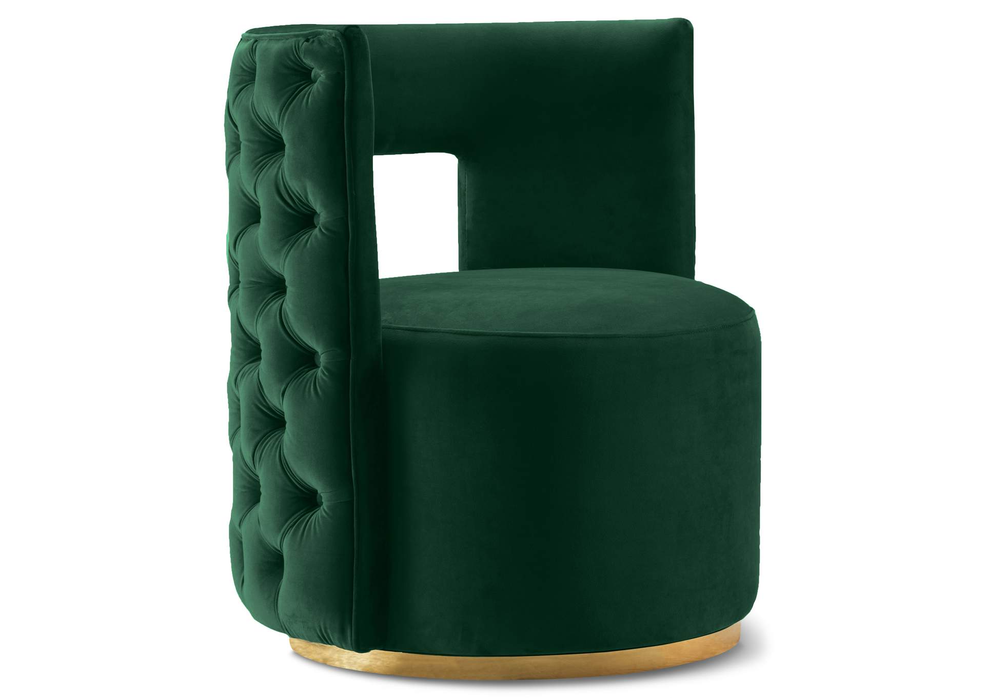 Theo Green Velvet Accent Chair,Meridian Furniture