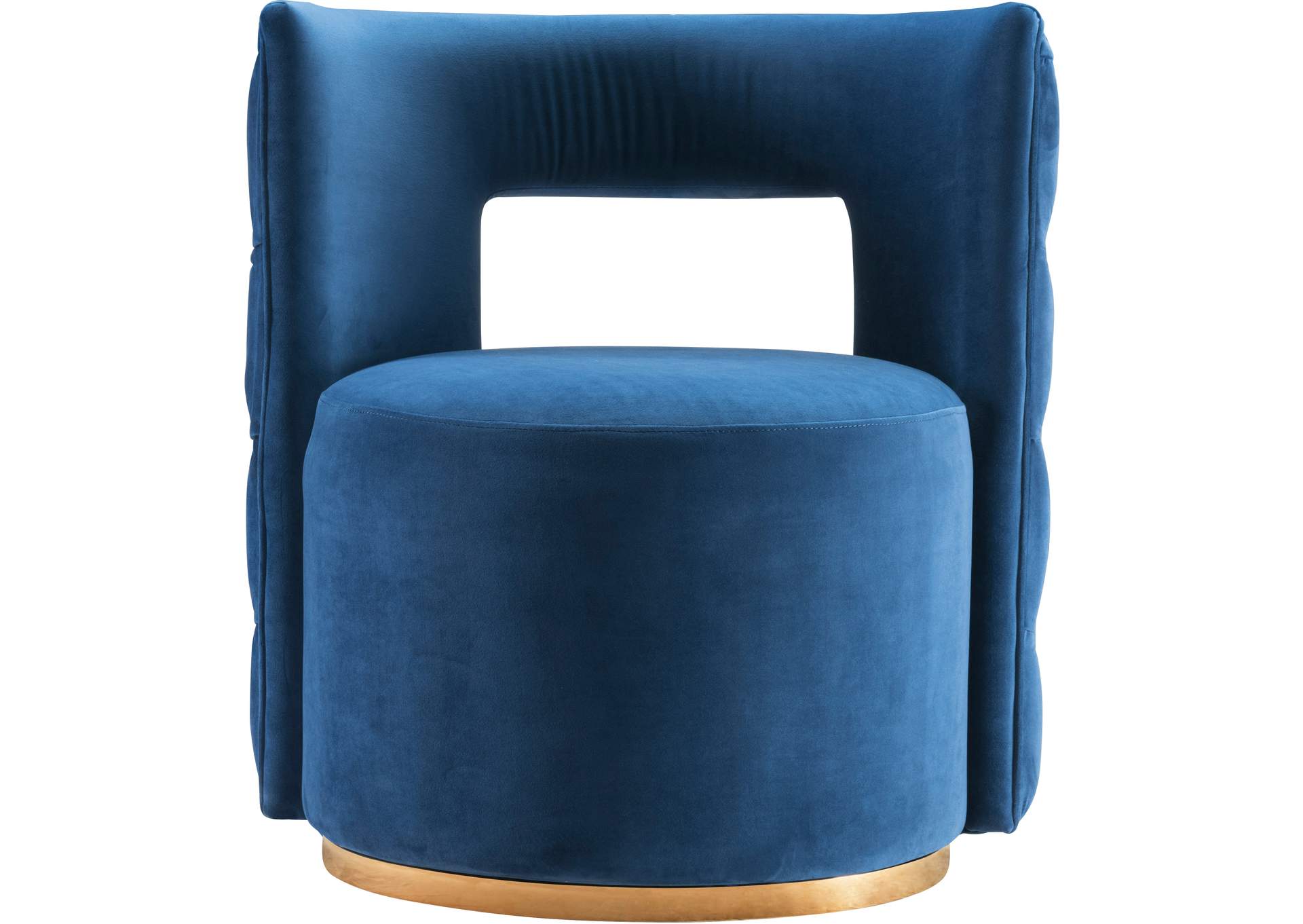 Theo Navy Velvet Accent Chair,Meridian Furniture