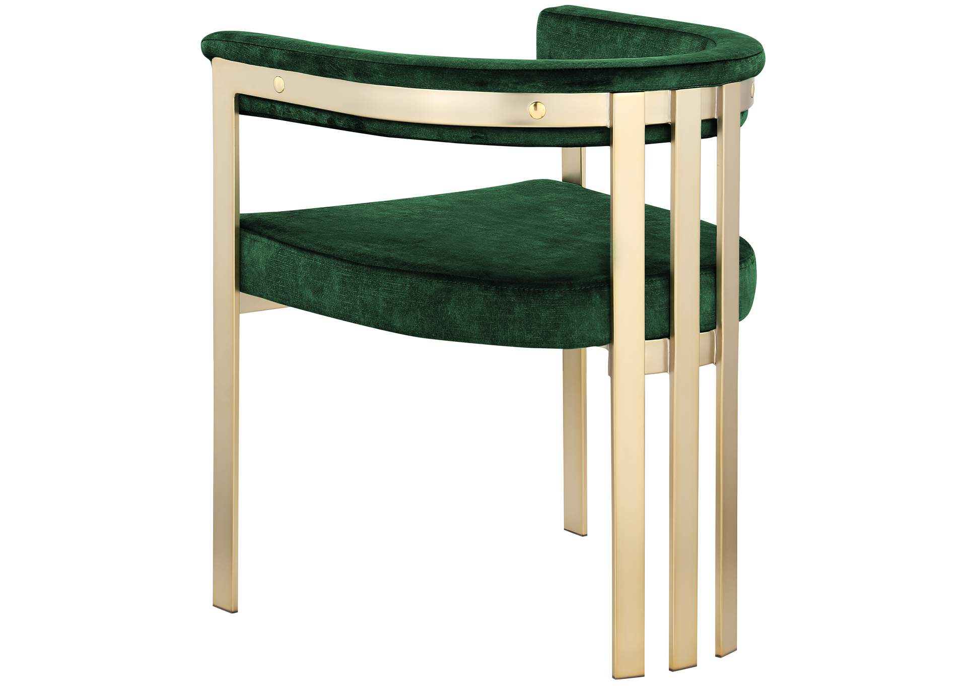 Marcello Green Velvet Dining Chair Set of 2,Meridian Furniture