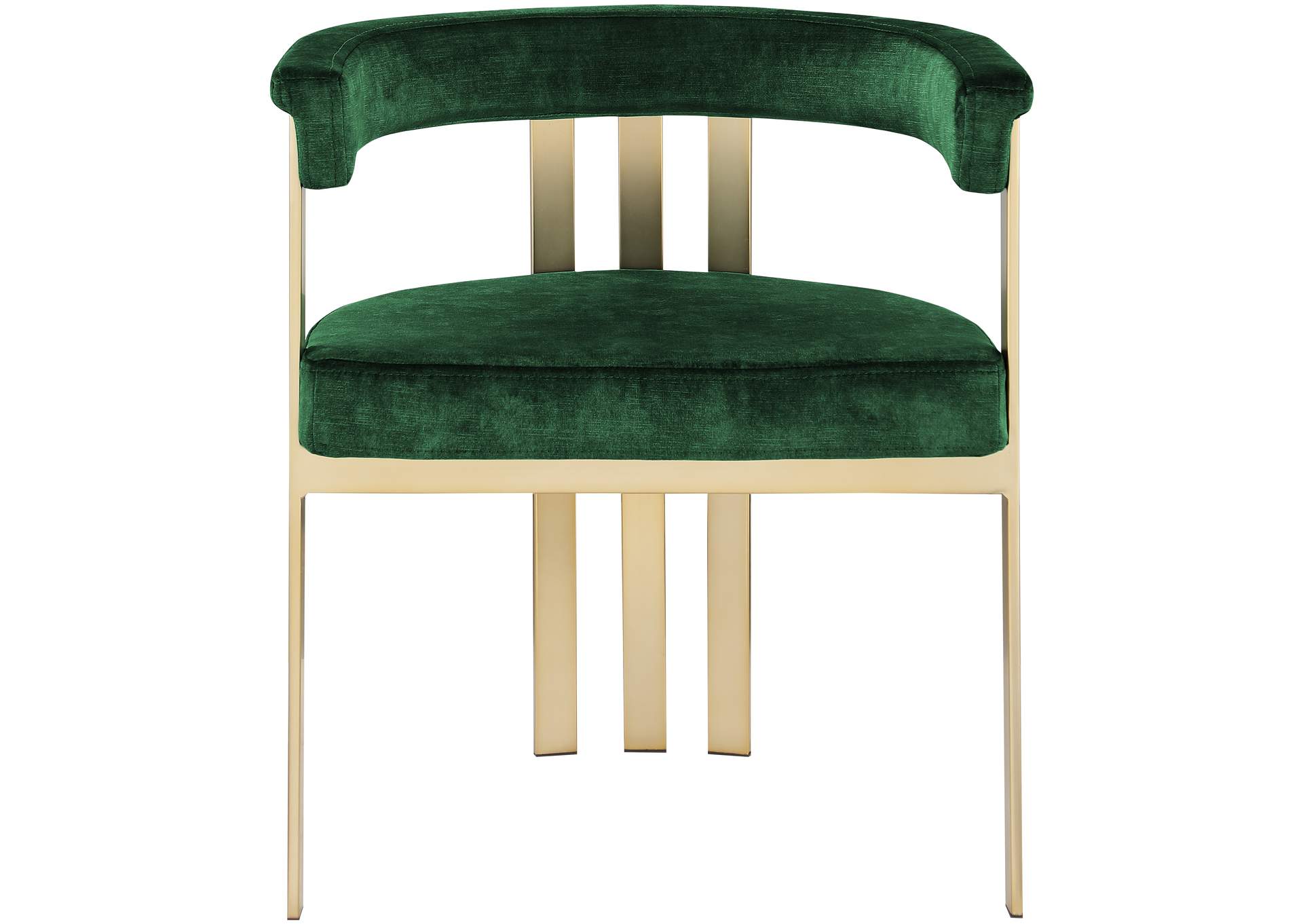 Marcello Green Velvet Dining Chair Set of 2,Meridian Furniture