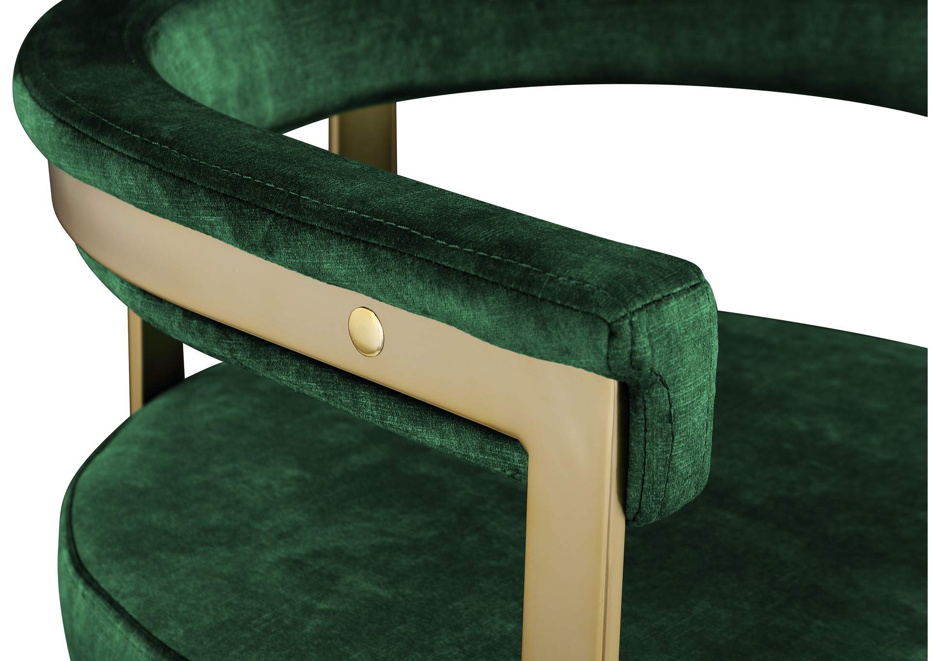 Marcello Green Velvet Counter Stool,Meridian Furniture