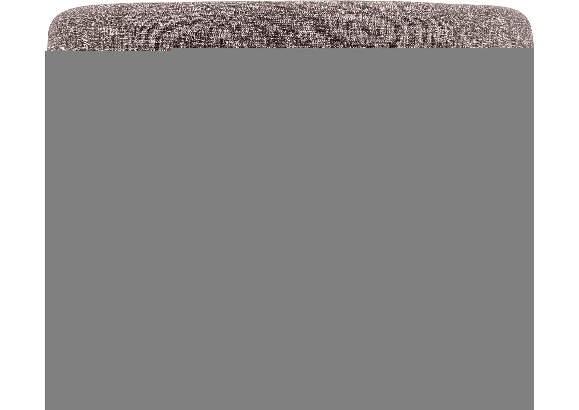 Niya Brown Linen Textured Fabric Swivel Accent Chair,Meridian Furniture