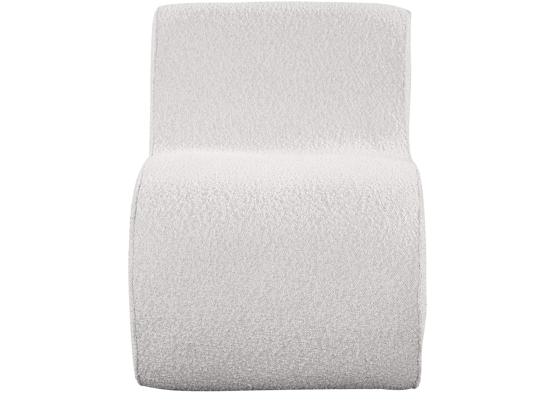 Desiree Cream Boucle Fabric Accent Chair,Meridian Furniture