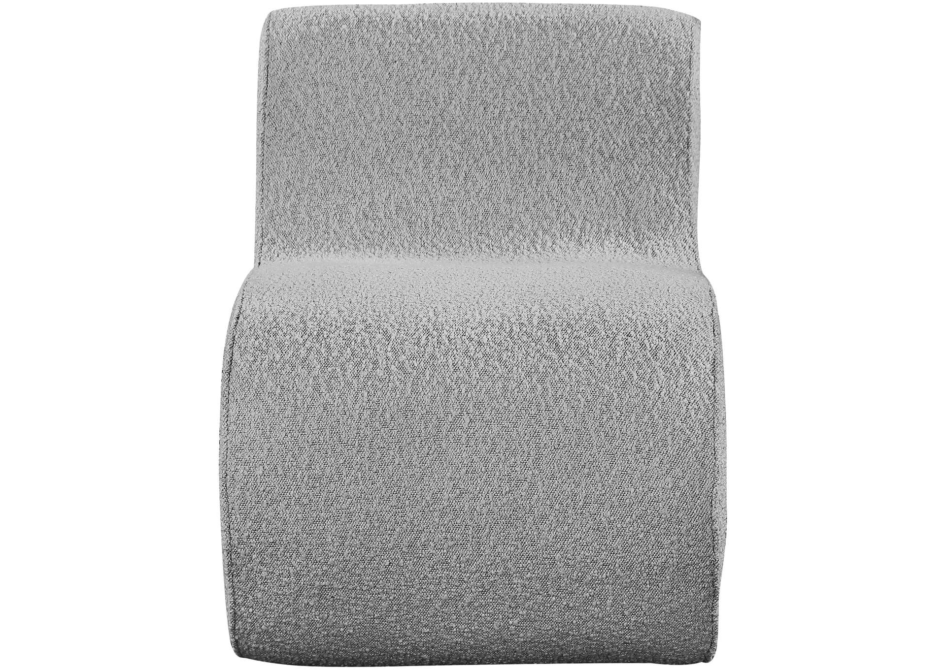 Desiree Grey Boucle Fabric Accent Chair,Meridian Furniture