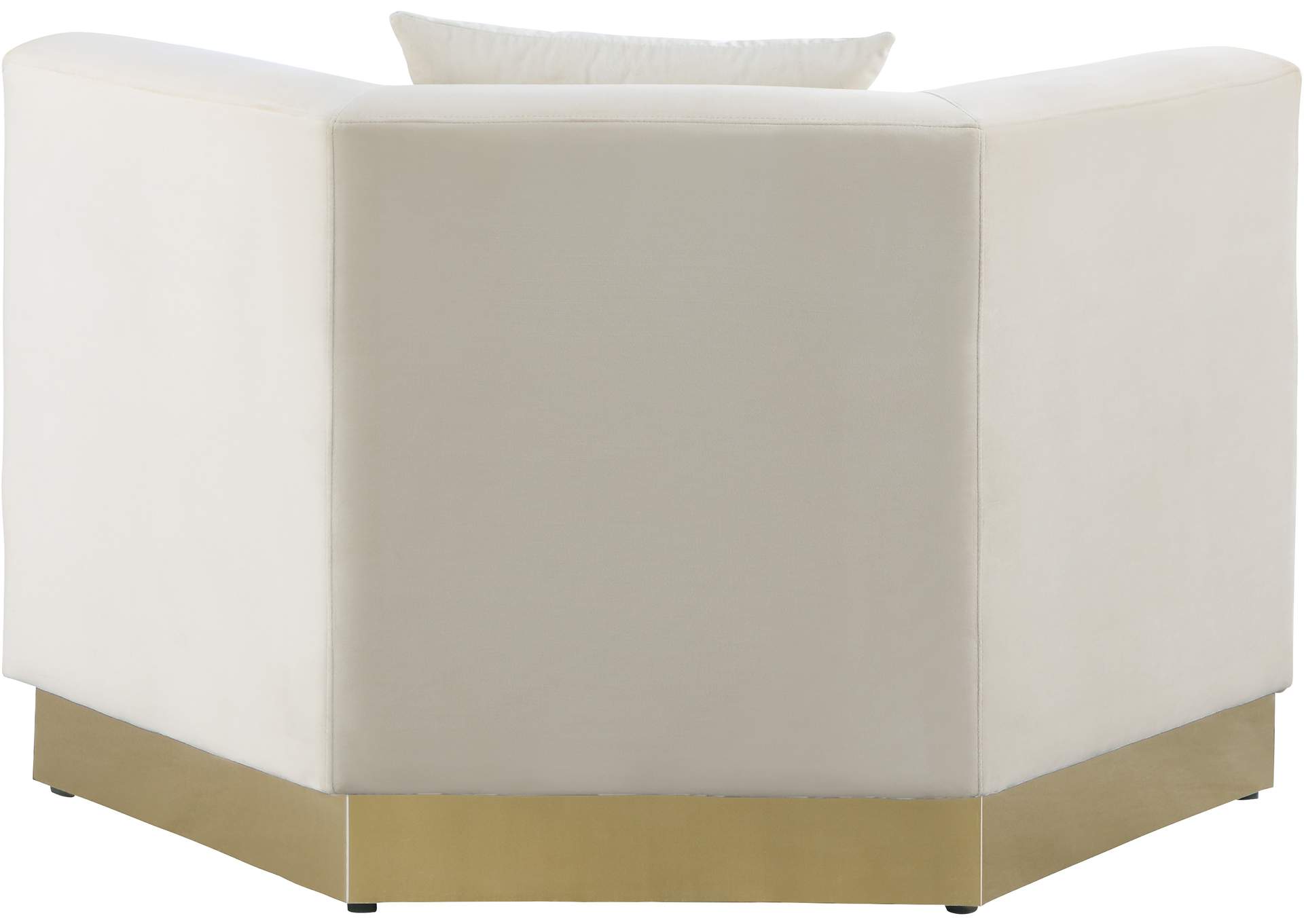 Marquis Cream Velvet Chair,Meridian Furniture