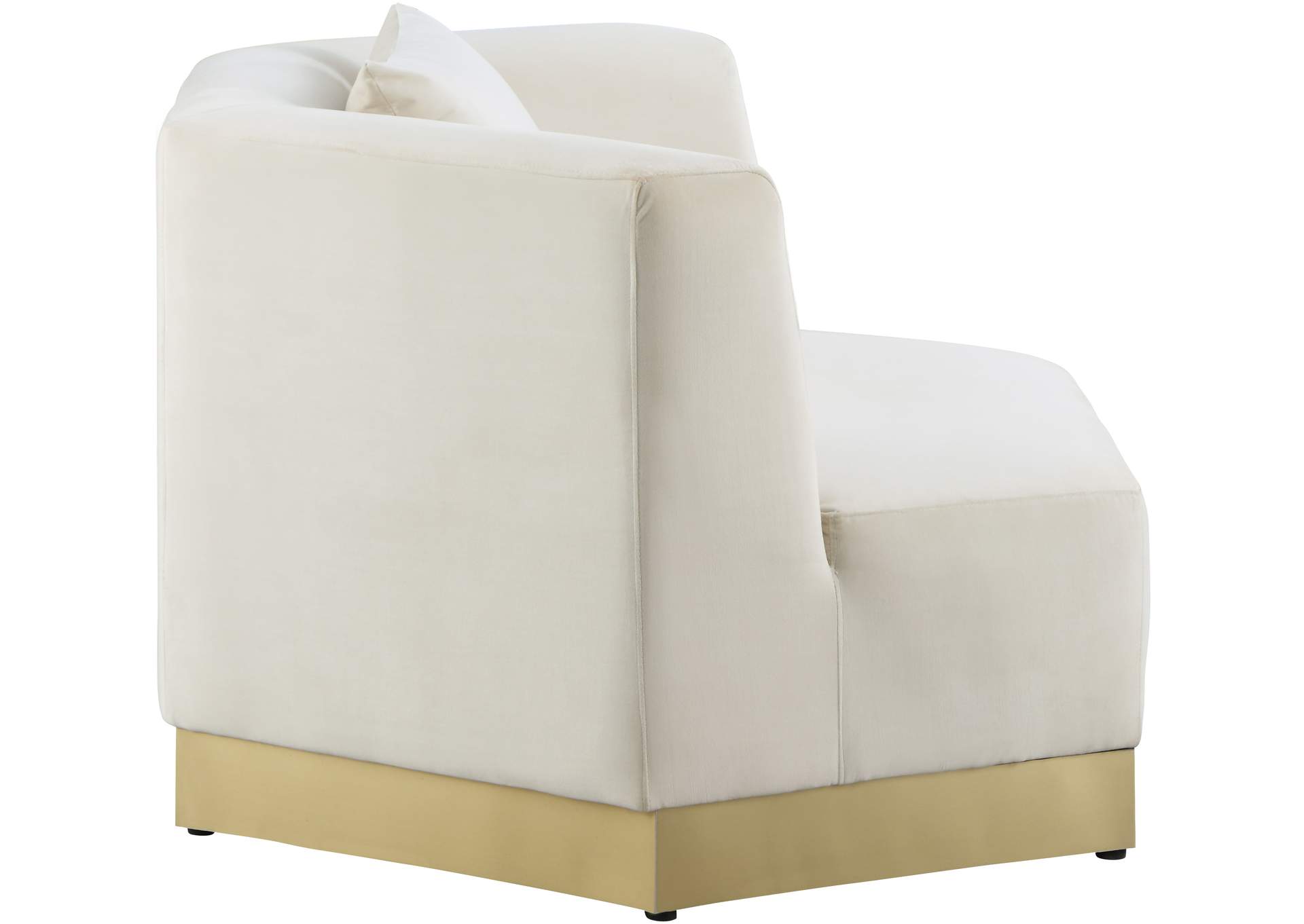 Marquis Cream Velvet Chair,Meridian Furniture