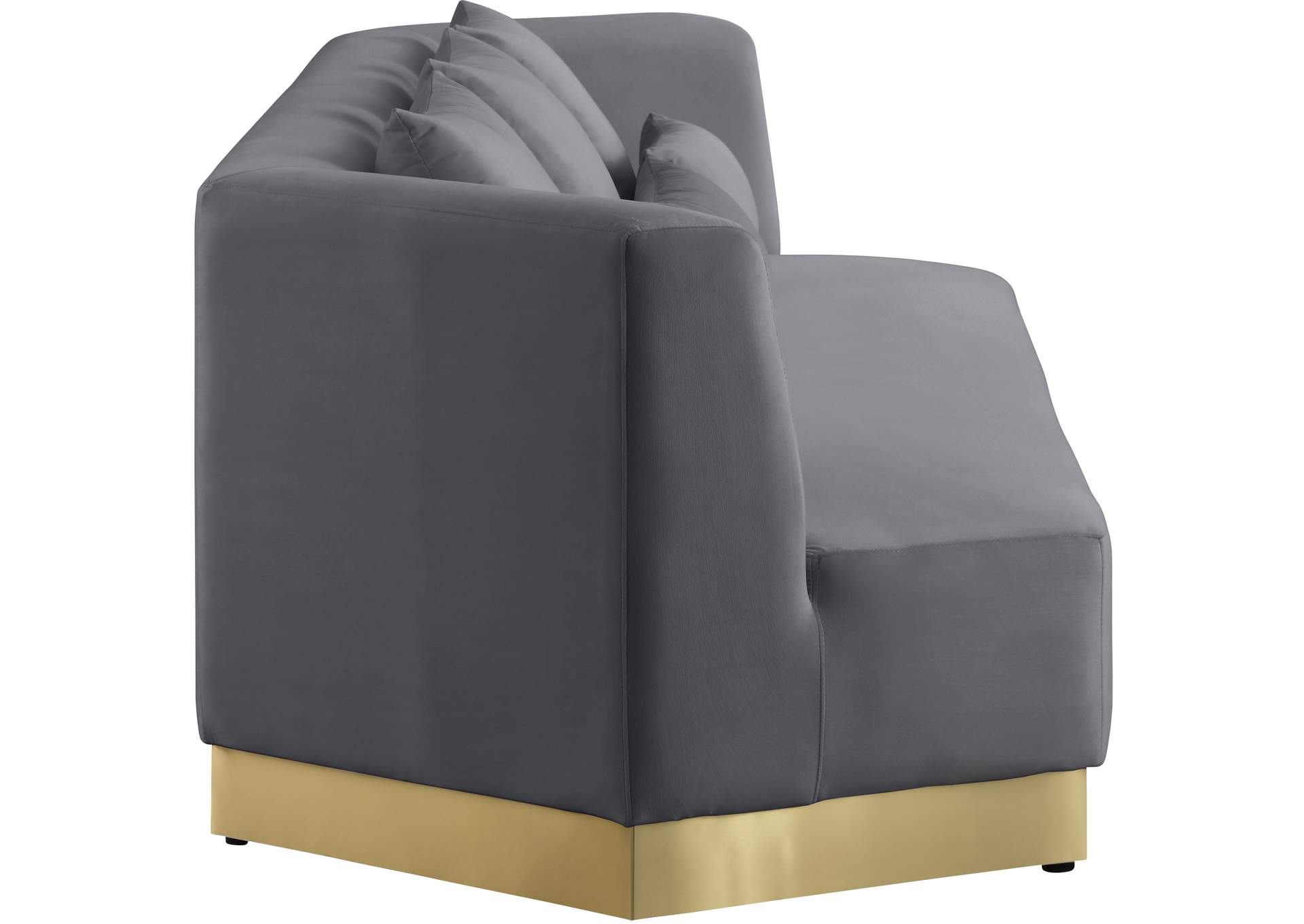 Marquis Grey Velvet Sofa,Meridian Furniture