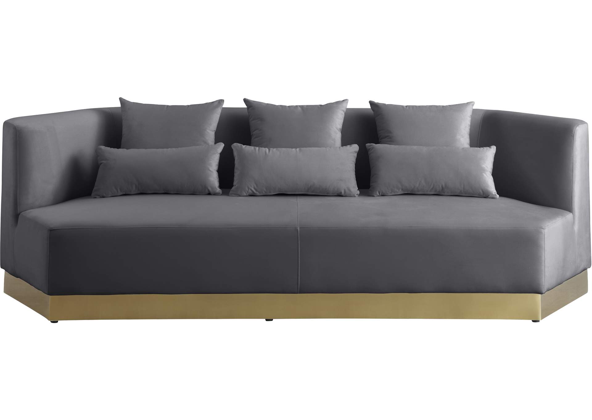 Marquis Grey Velvet Sofa,Meridian Furniture