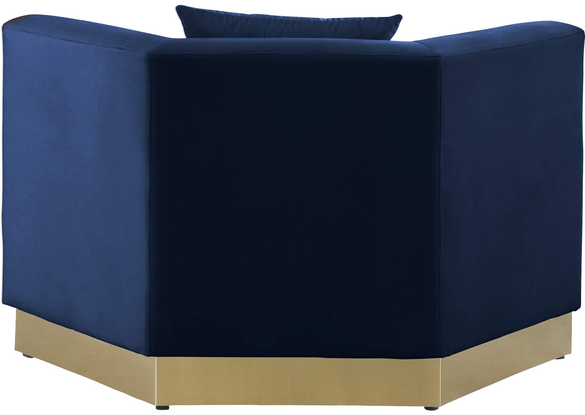 Marquis Navy Velvet Chair,Meridian Furniture