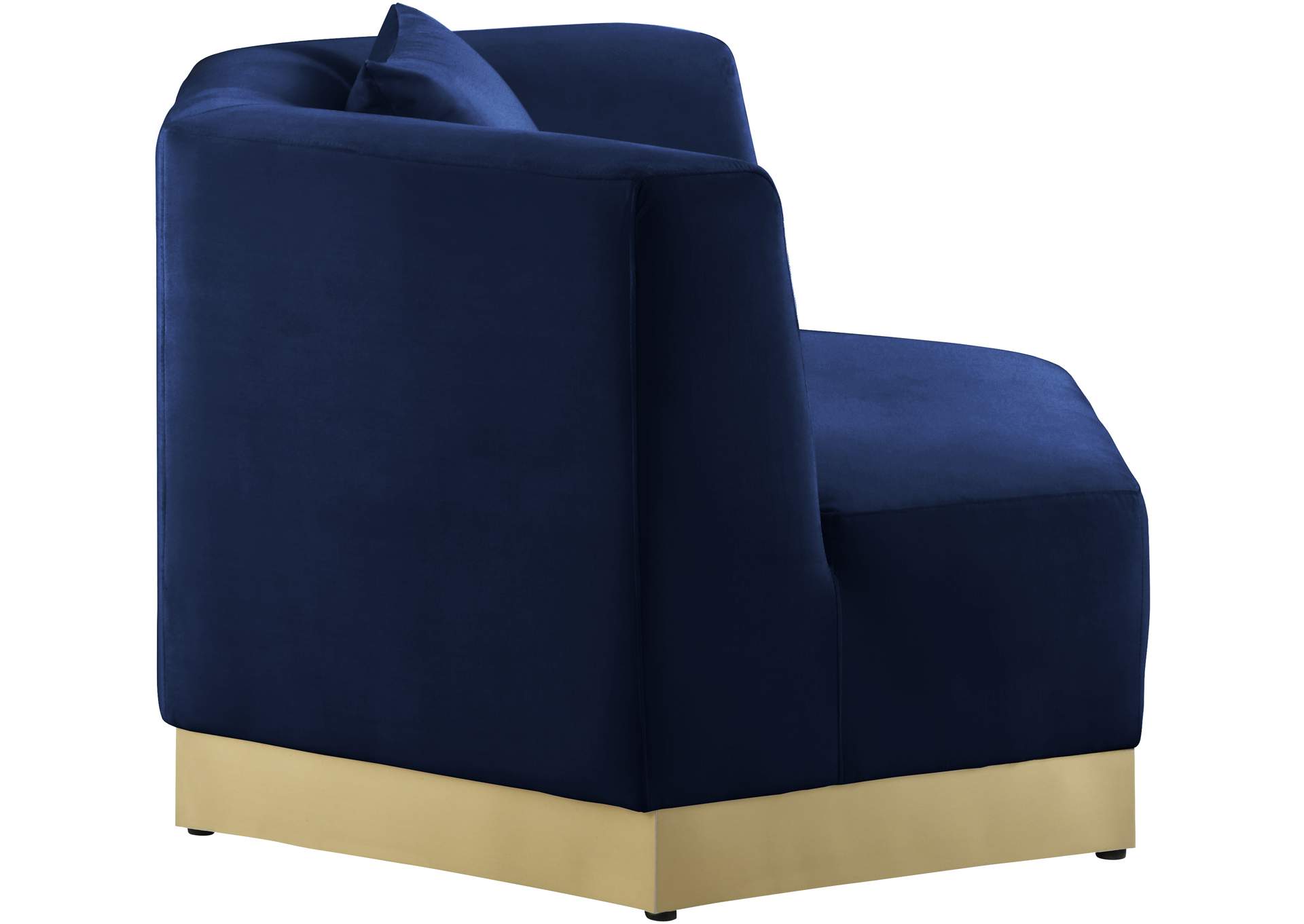 Marquis Navy Velvet Chair,Meridian Furniture