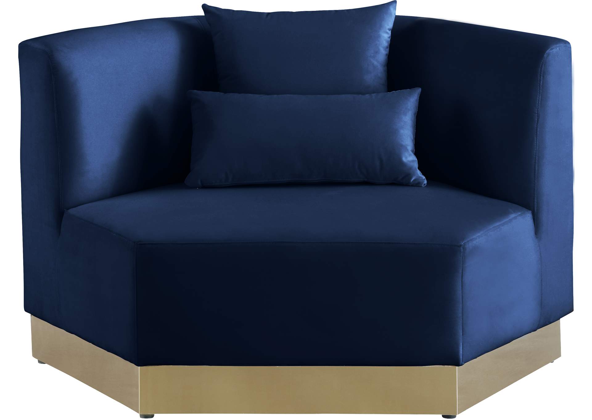 Marquis Navy Velvet Chair,Meridian Furniture