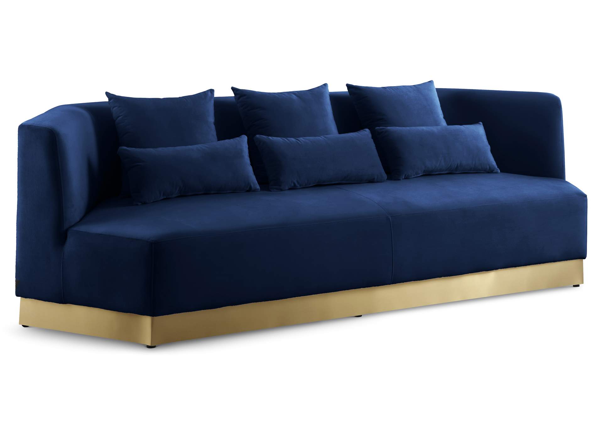 Marquis Navy Velvet Sofa,Meridian Furniture