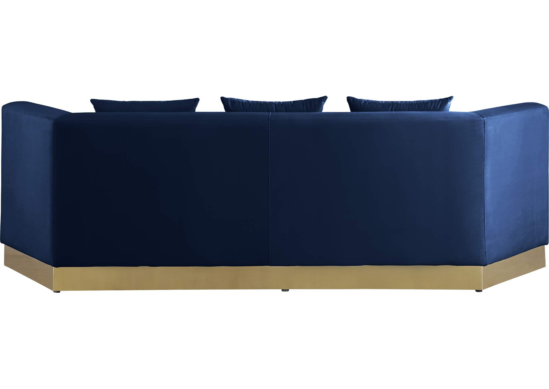 Marquis Navy Velvet Sofa,Meridian Furniture