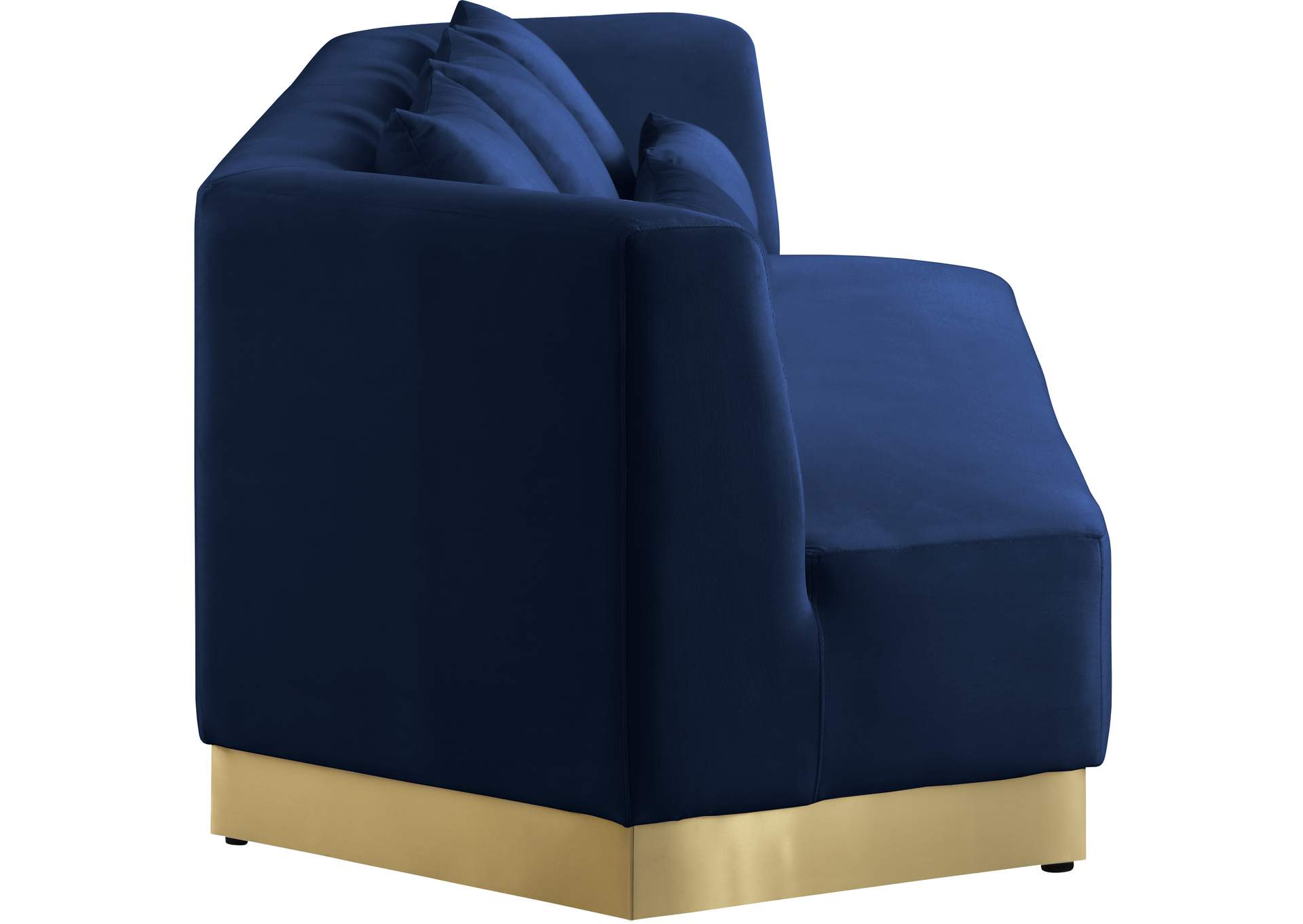 Marquis Navy Velvet Sofa,Meridian Furniture