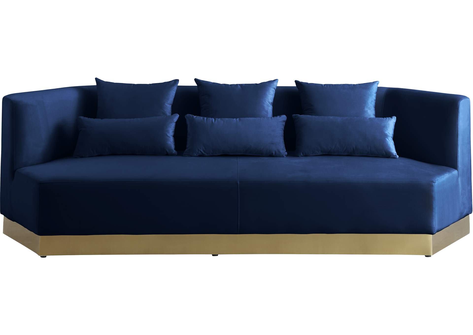 Marquis Navy Velvet Sofa,Meridian Furniture