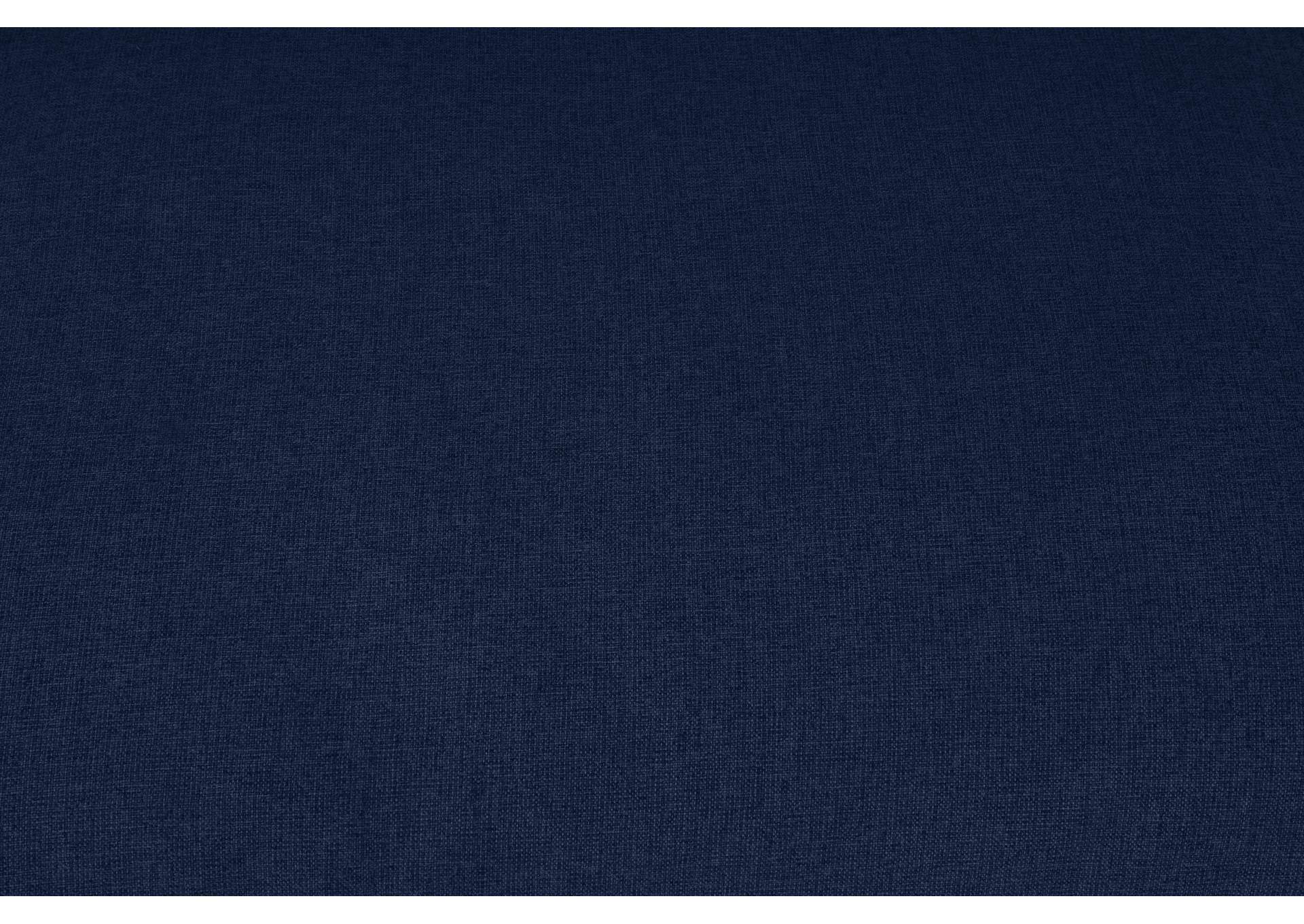 Serene Navy Linen Fabric Deluxe Cloud Corner Chair,Meridian Furniture