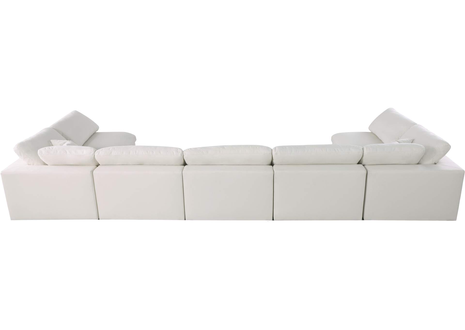 Plush Cream Velvet Standard Comfort Modular Sectional,Meridian Furniture