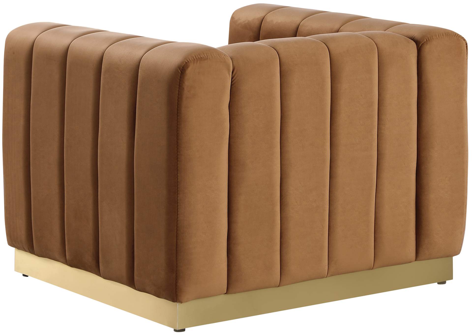 Marlon Saddle Velvet Chair,Meridian Furniture