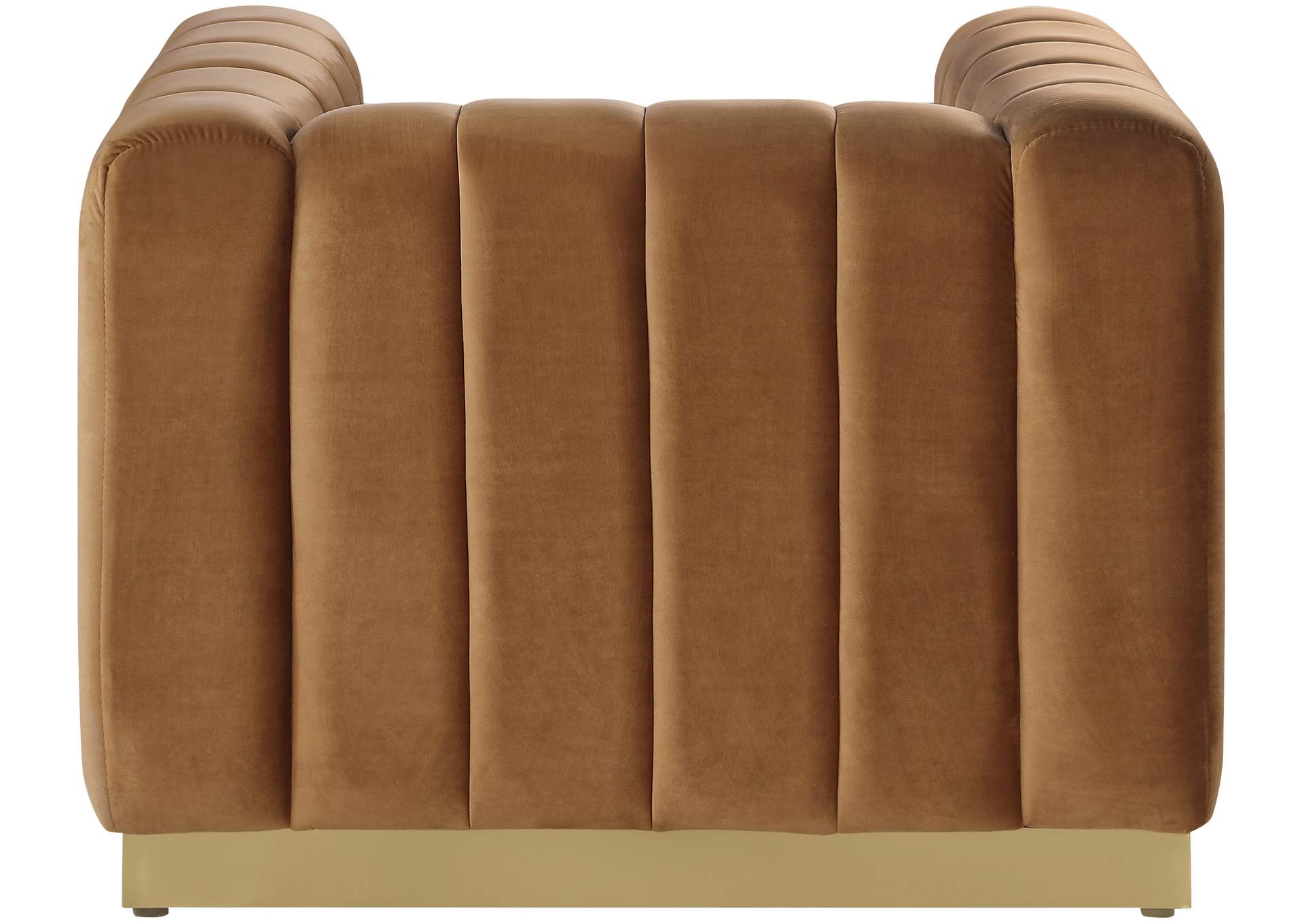 Marlon Saddle Velvet Chair,Meridian Furniture