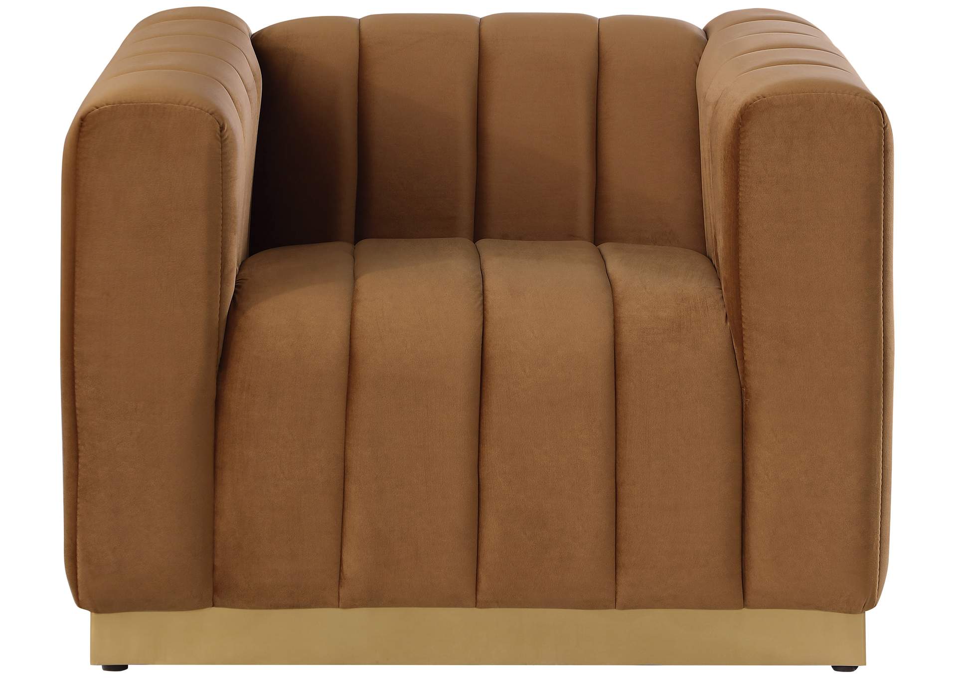 Marlon Saddle Velvet Chair,Meridian Furniture