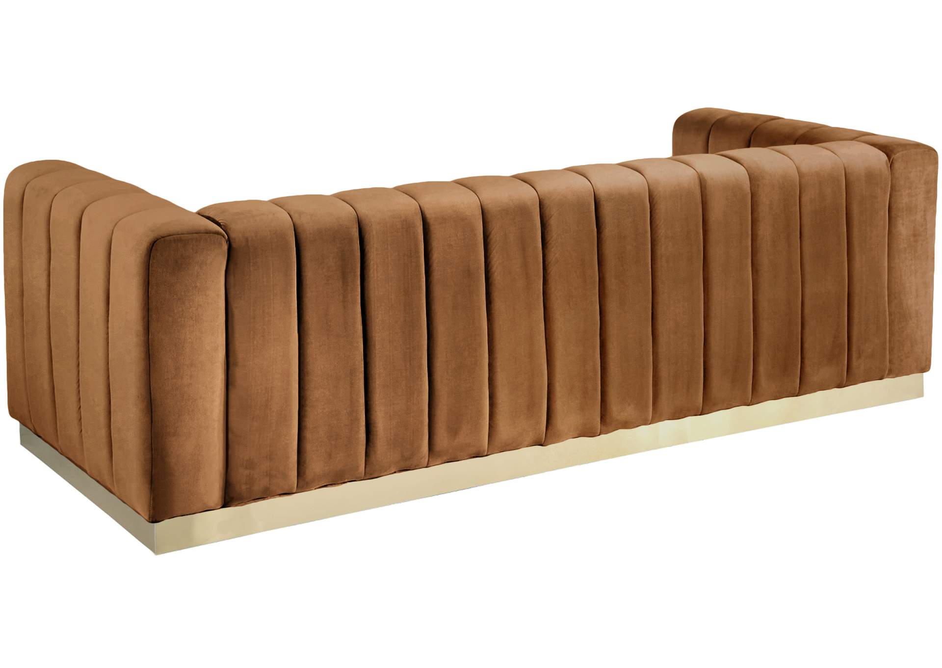 Marlon Saddle Velvet Sofa,Meridian Furniture