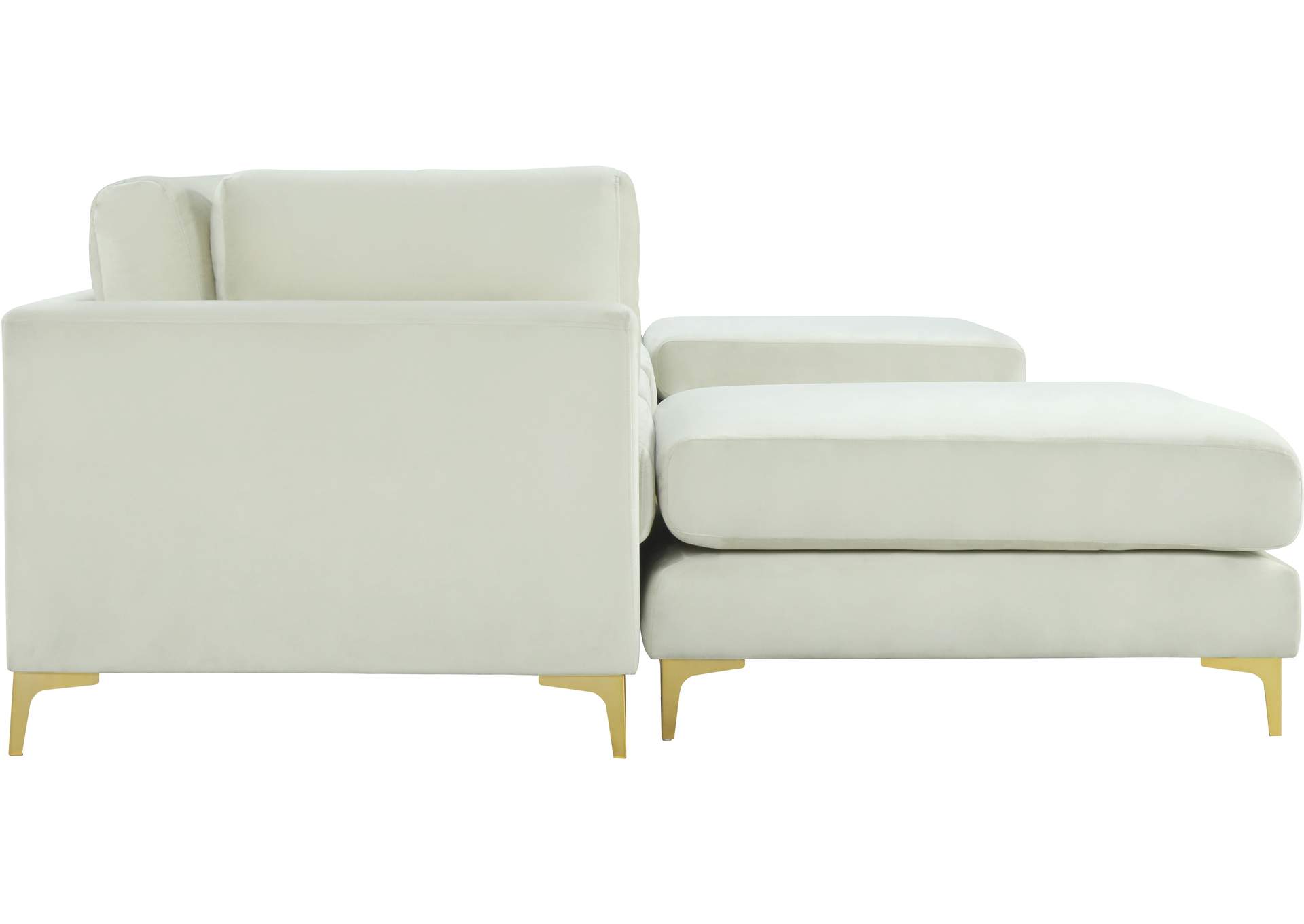 Julia Cream Velvet Modular Sectional (6 Boxes),Meridian Furniture