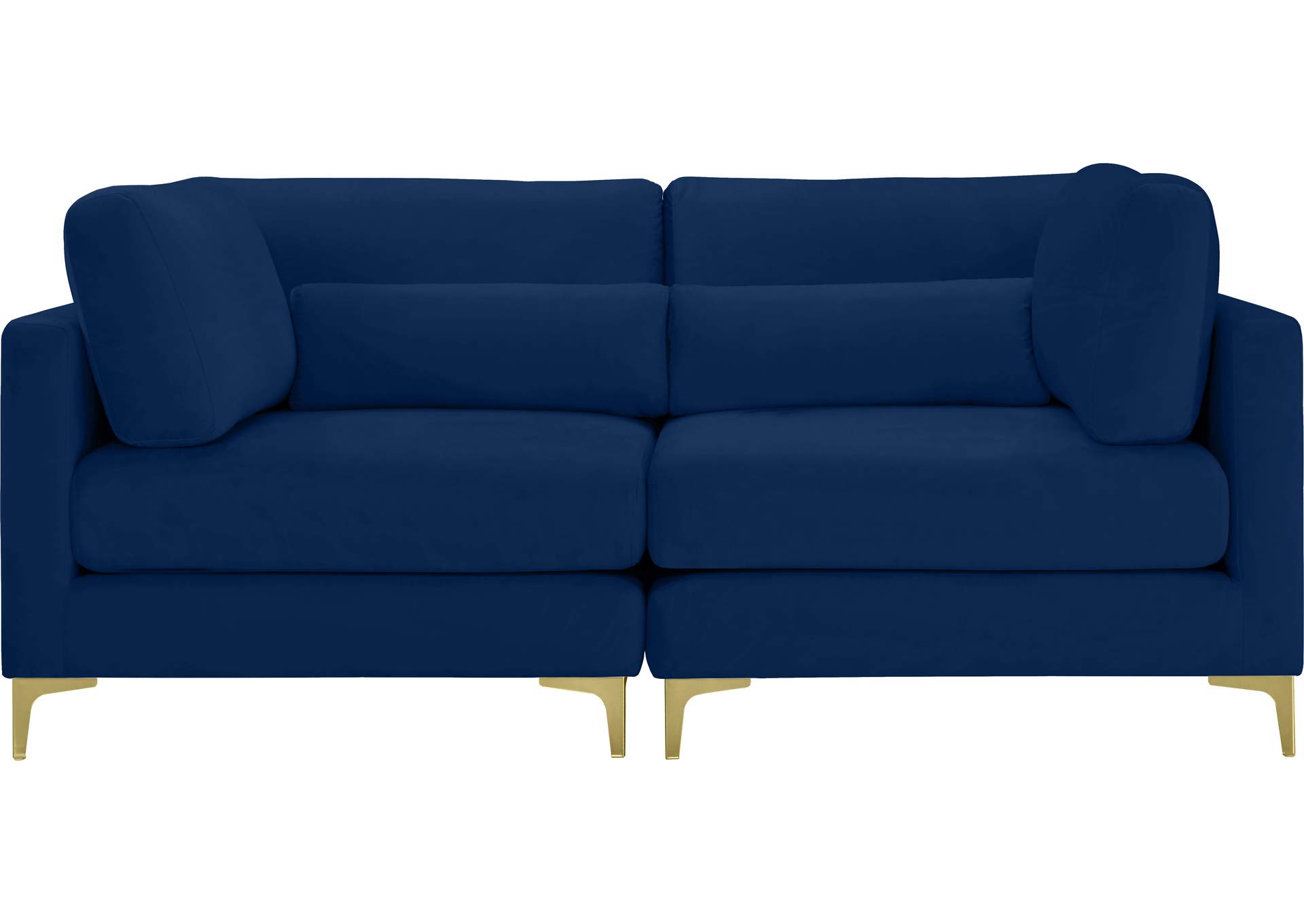 Julia Navy Velvet Modular Sofa,Meridian Furniture