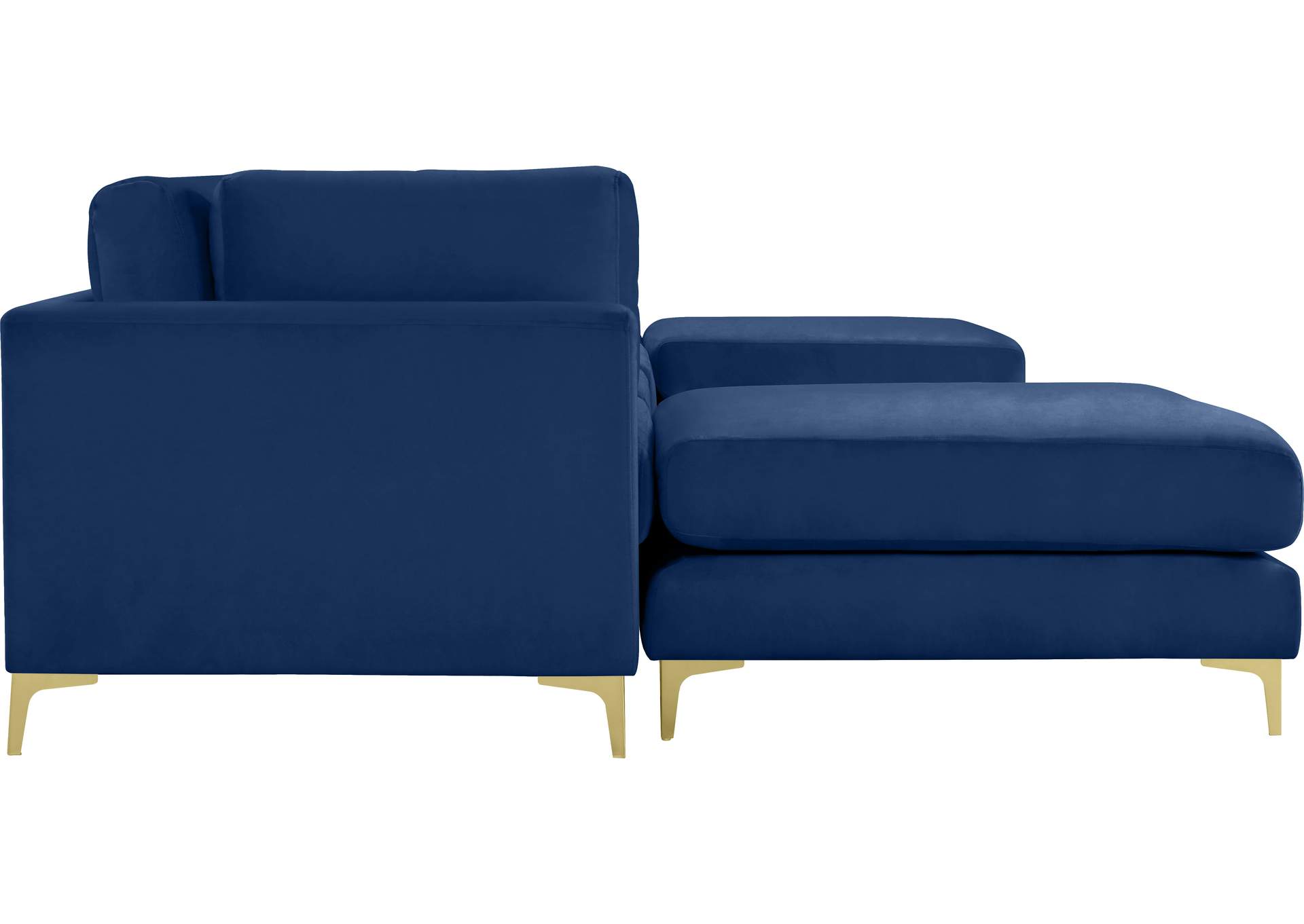 Julia Navy Velvet Modular Sectional (6 Boxes),Meridian Furniture