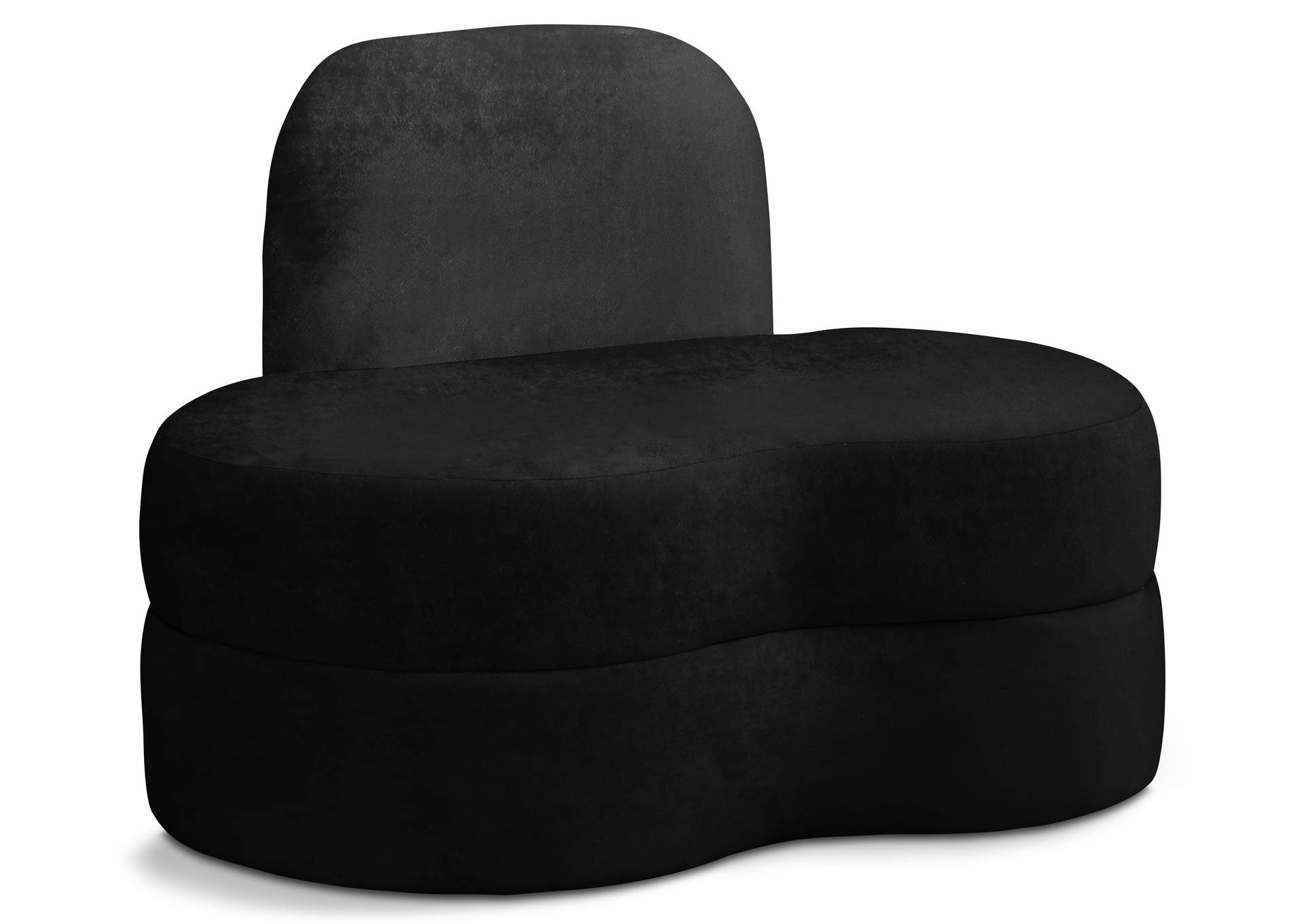 Mitzy Black Velvet Chair,Meridian Furniture