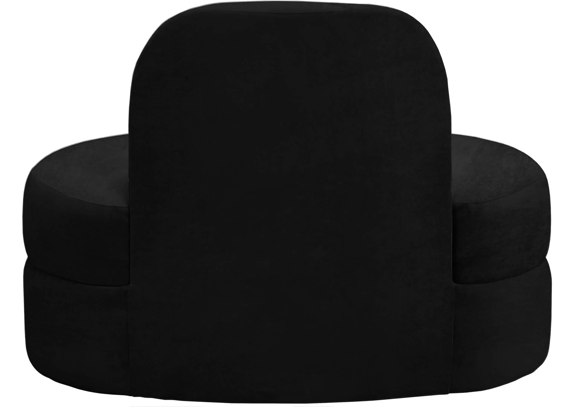 Mitzy Black Velvet Chair,Meridian Furniture