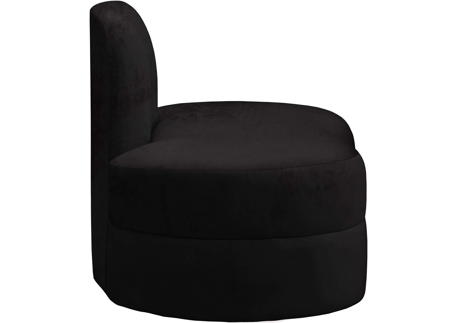 Mitzy Black Velvet Chair,Meridian Furniture